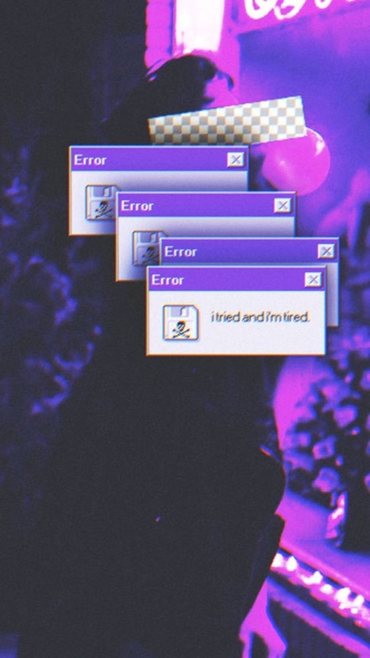 Emo Aesthetic na mga Kahon ng Diyalogo Wallpaper