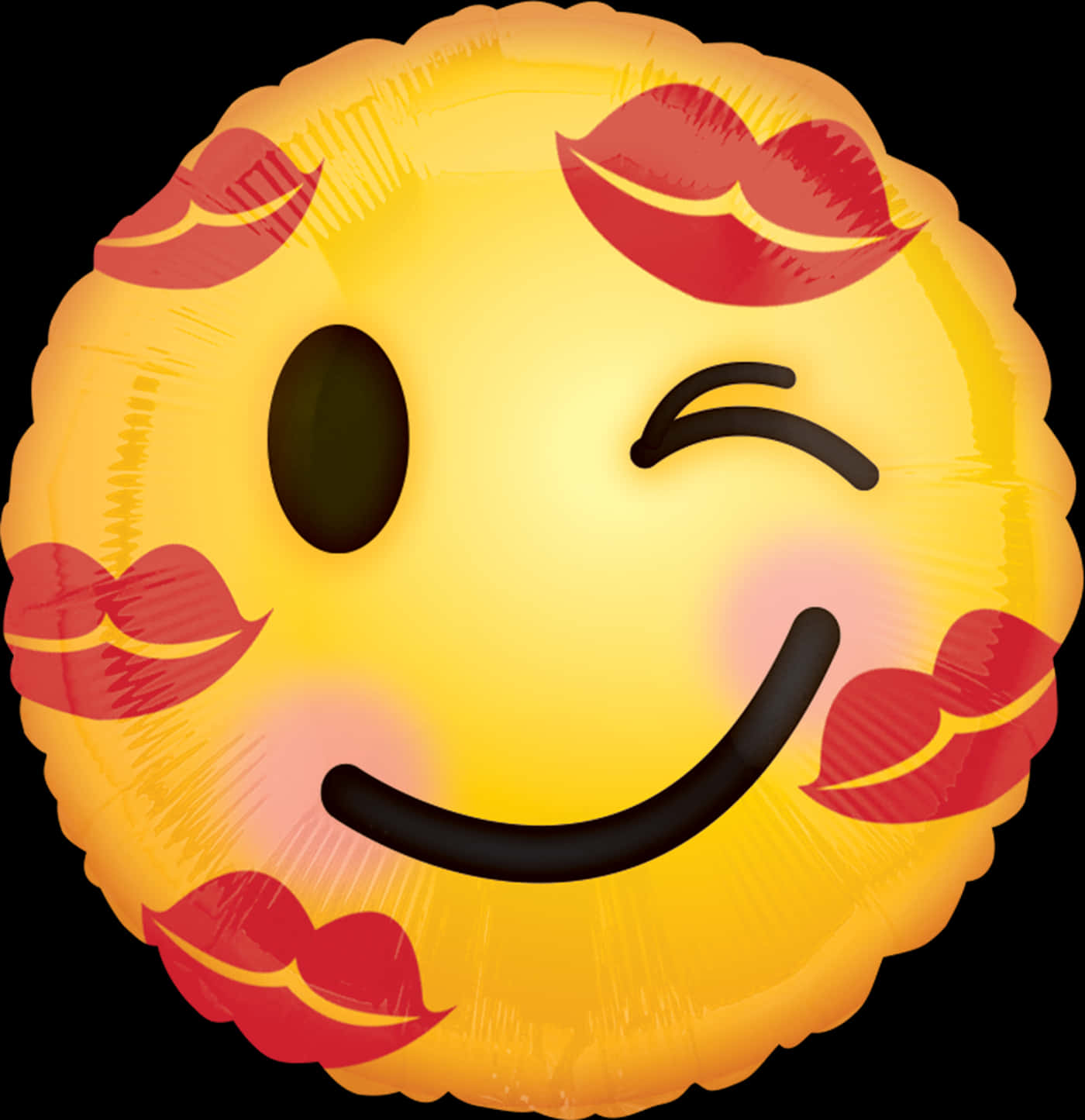 Emoji Balloon na Kumikindat na May Halik Wallpaper