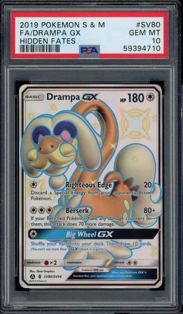 Encased na Drampa Pokémon Trading Card Wallpaper