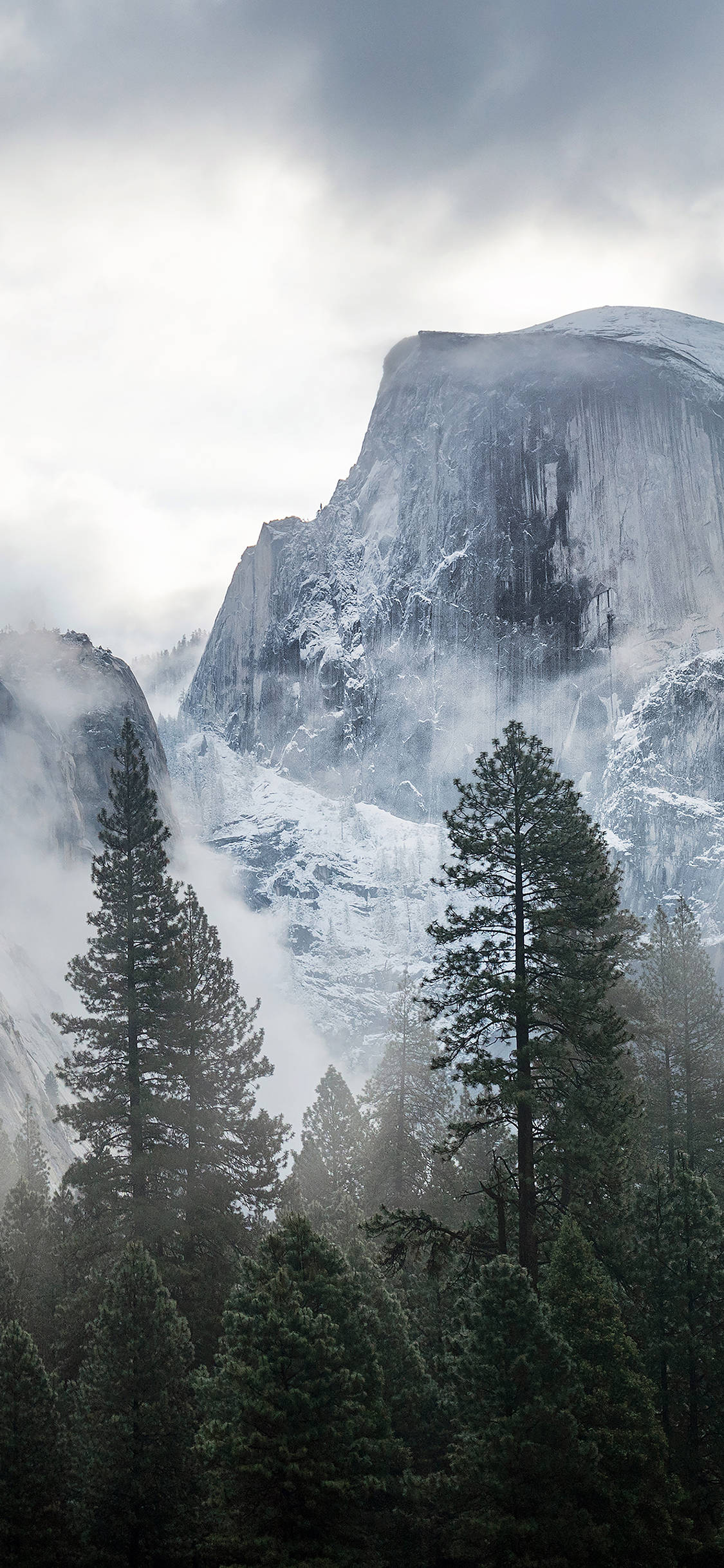 Enjoihin ang kagandahan at mga kahangaan ng Yosemite mula sa iyong iPhone Wallpaper