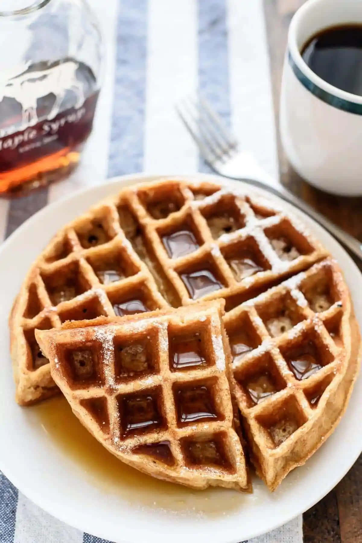 Enjoy a Delicious Waffle Treat! Wallpaper