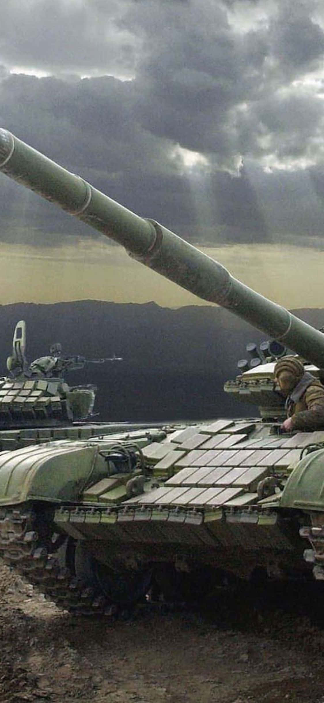 Enjoy the view with an iPhone Xs Tanks Wallpaper