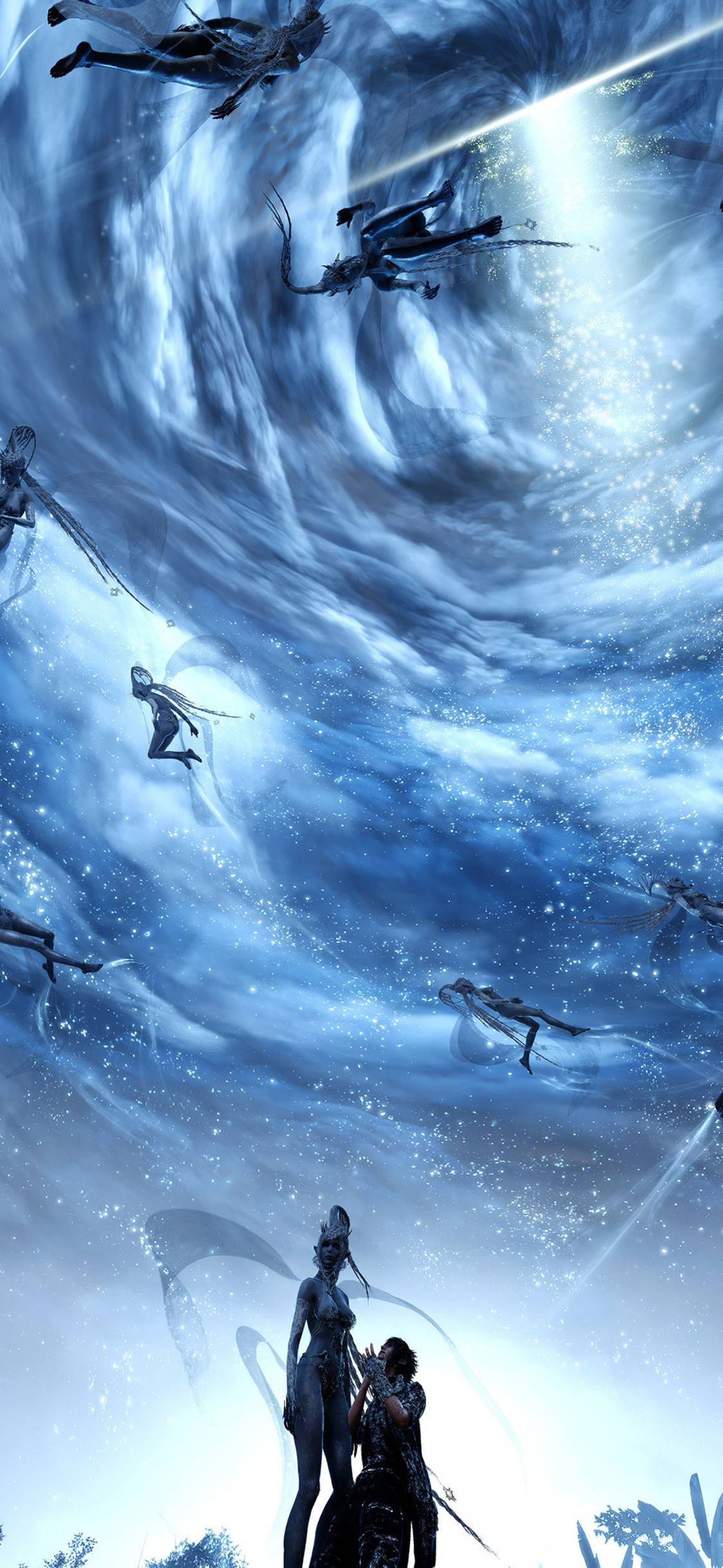 Enter a World of Magic with Final Fantasy on iPhone Wallpaper