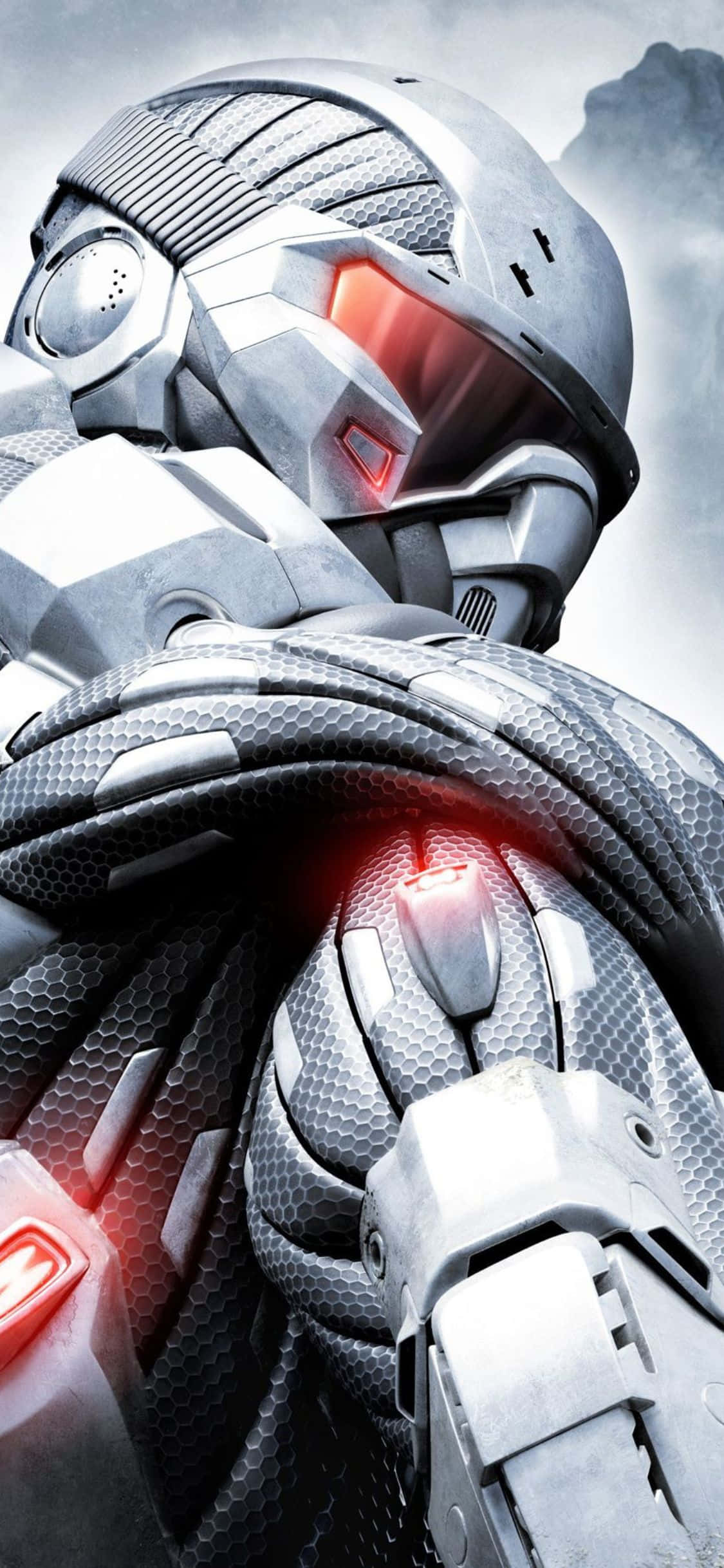 Pumasok sa gubat kasama ang iPhone X sa Crysis 3 Wallpaper