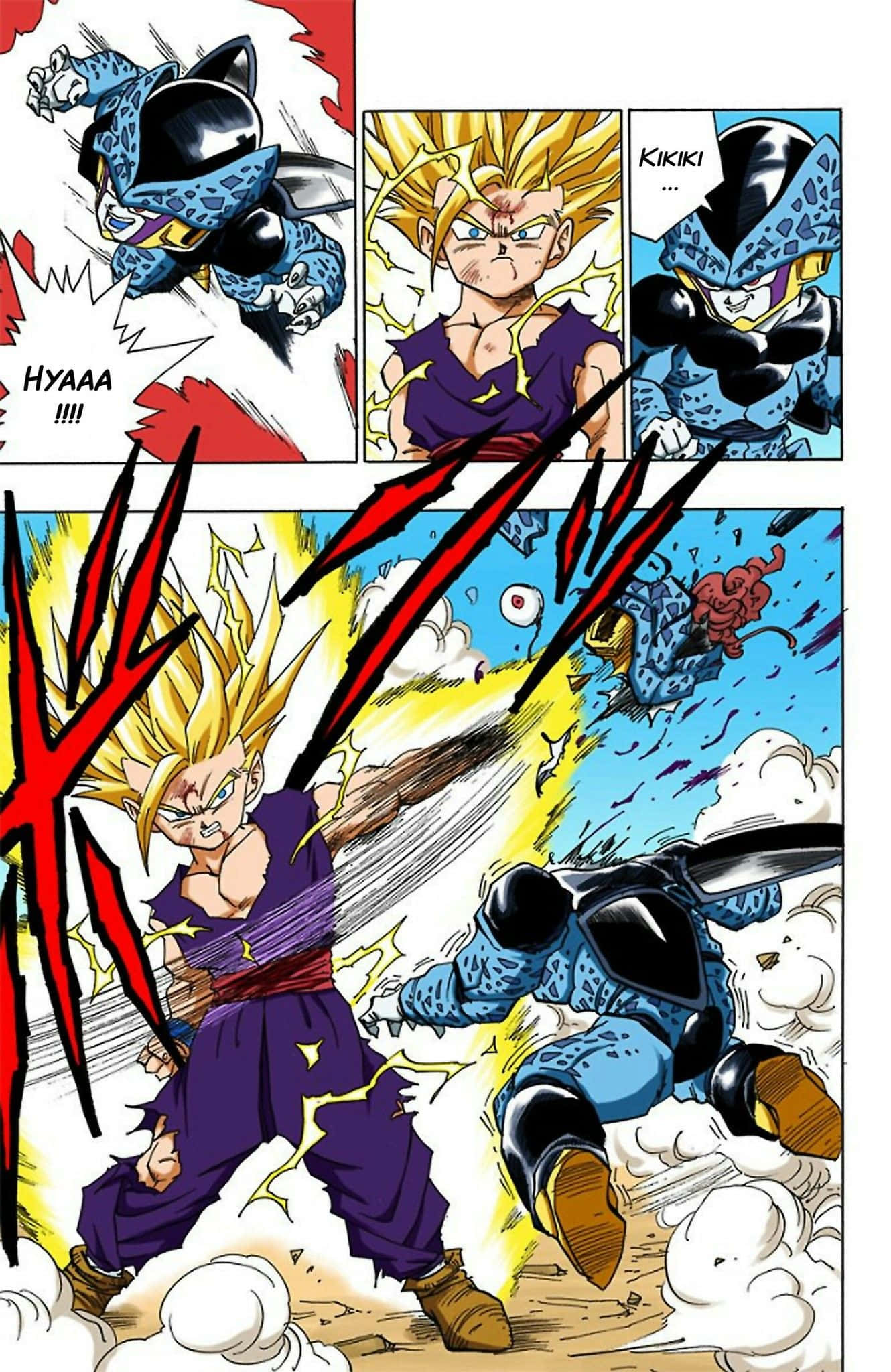 Epikong Labanang Eksena mula sa Dragon Ball Super Manga Wallpaper