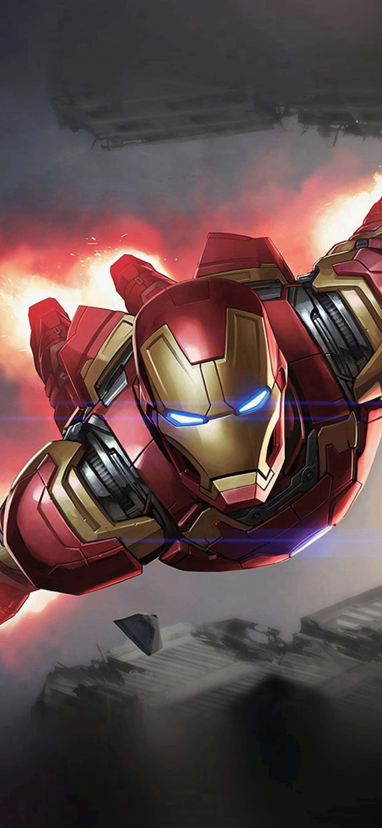 "Epic Display ng Marvel Heroes sa iPhone XS Max Screen" Wallpaper