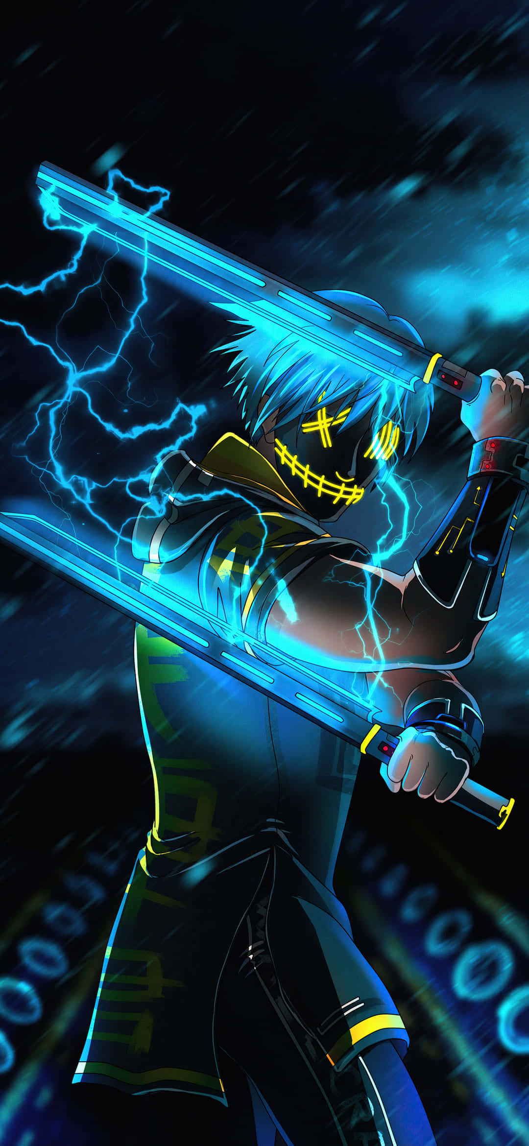 Epikong Anime na Maskadong Ninja Wallpaper