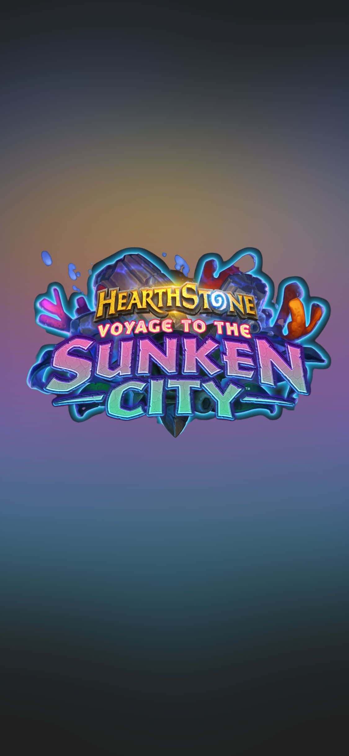 Epikong Duel sa Mundo ng Hearthstone sa iPhone Xs Wallpaper