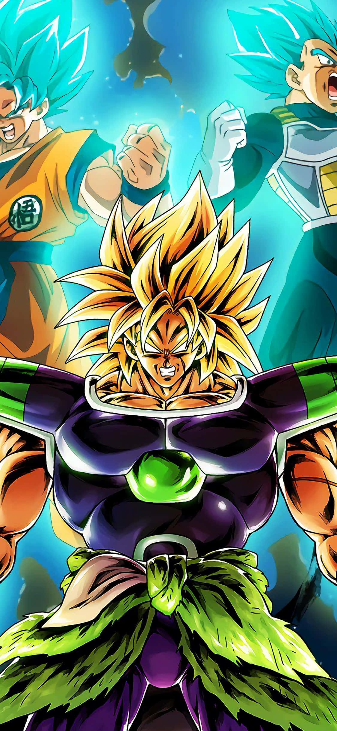 Epikong Laban: Goku at Vegeta Wallpaper