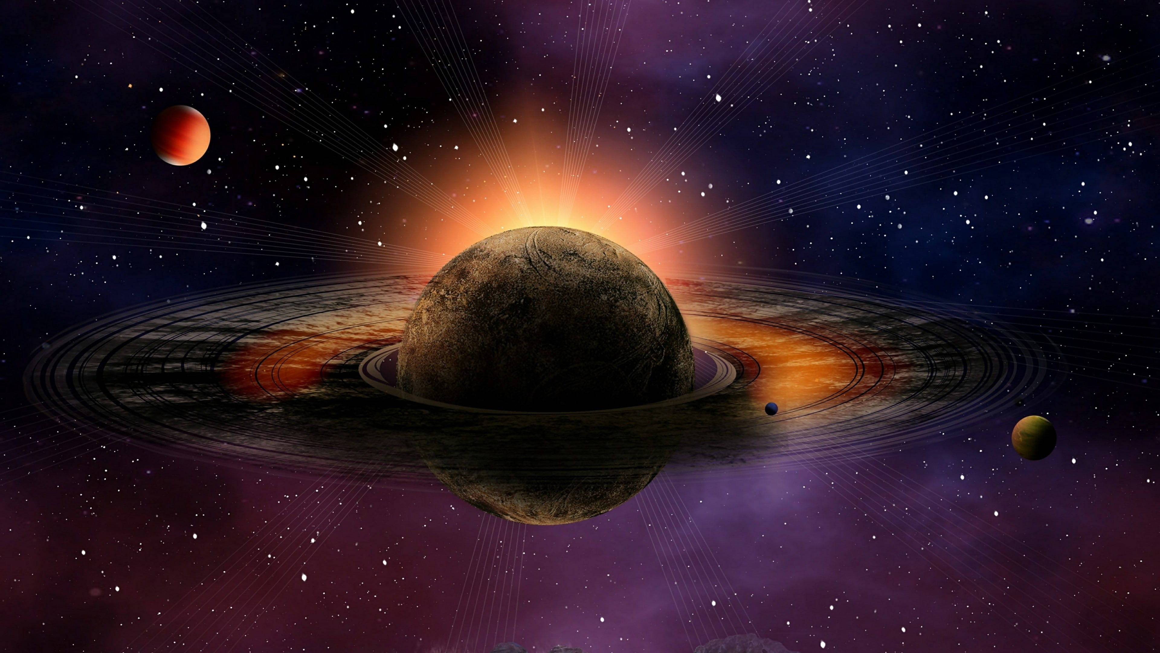 Epikong Saturn 4K Wallpaper