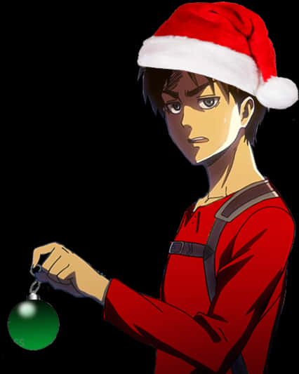 Eren na may Palamuti sa Pasko Wallpaper