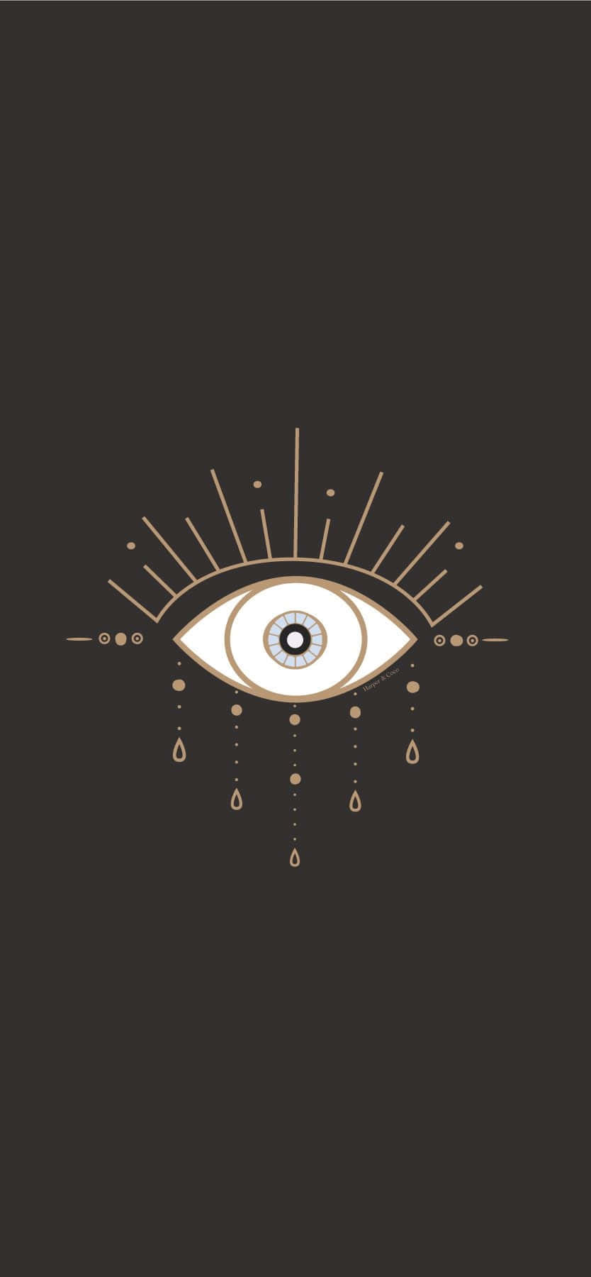 Esoteric Evil Eye iPhone Wallpaper