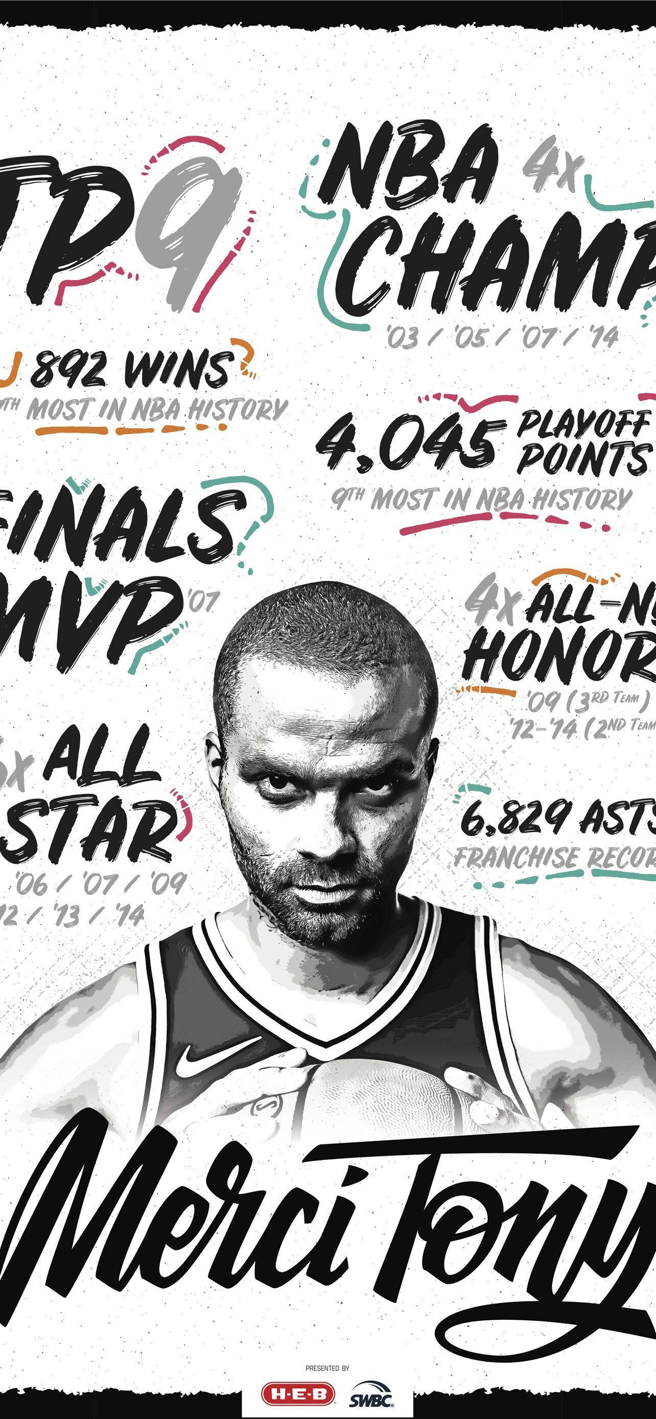 Estadistika ng Basketbol ni Tony Parker Wallpaper