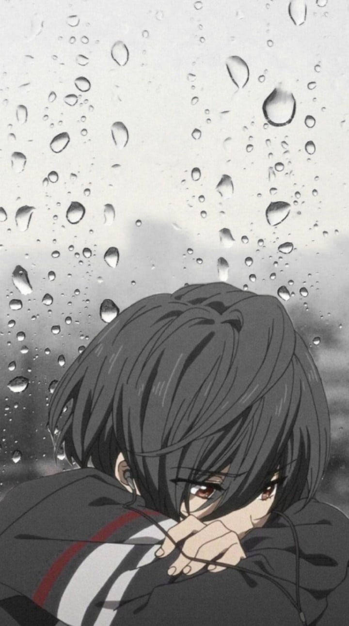 Estetik na Malungkot na Anime na Batang Lalaki Wallpaper