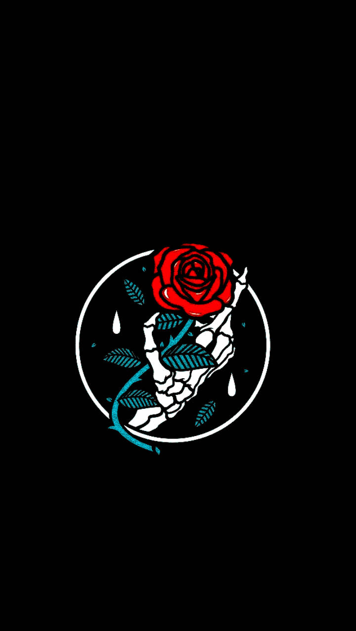 Estetikang Emo sa Itim Wallpaper