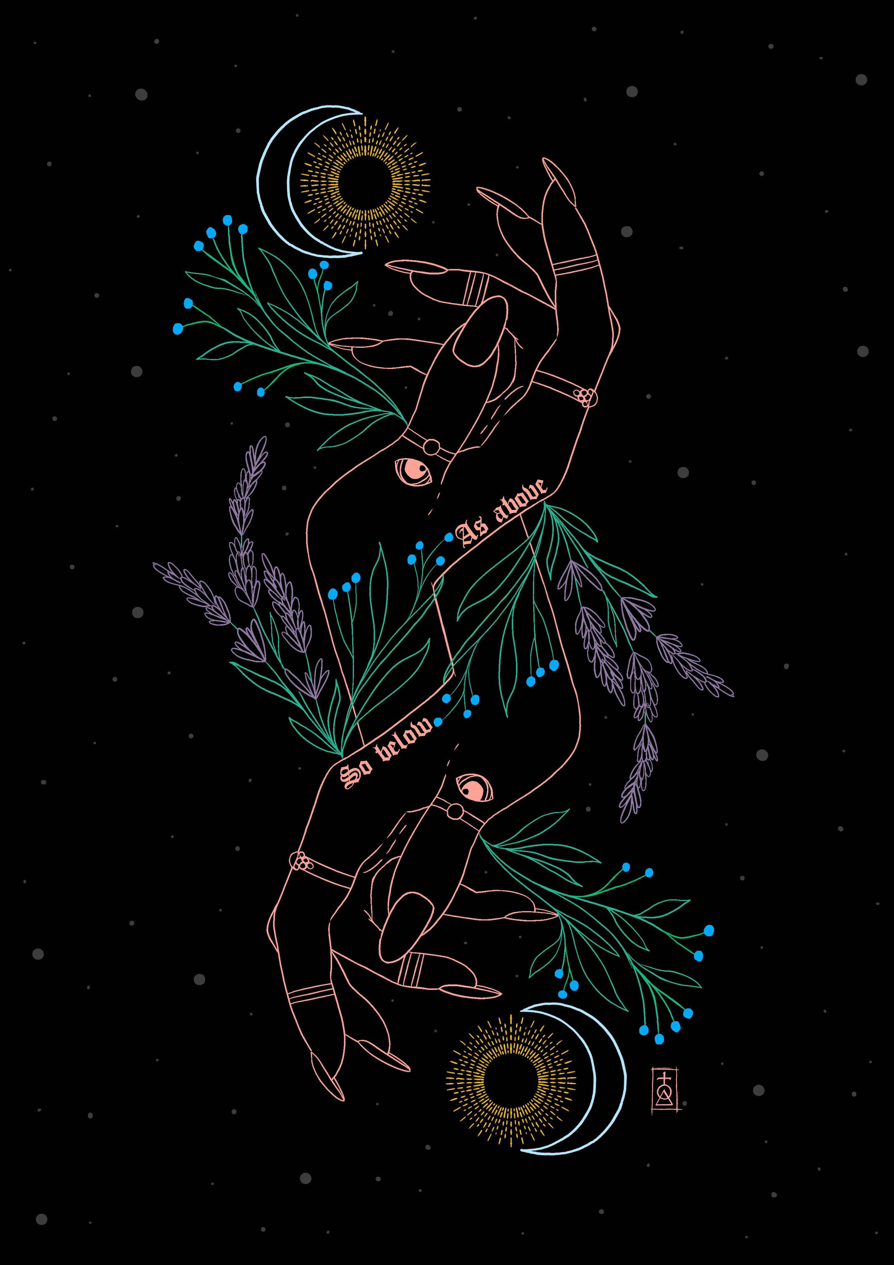 Estetikang Kamay ng Bruha Wallpaper