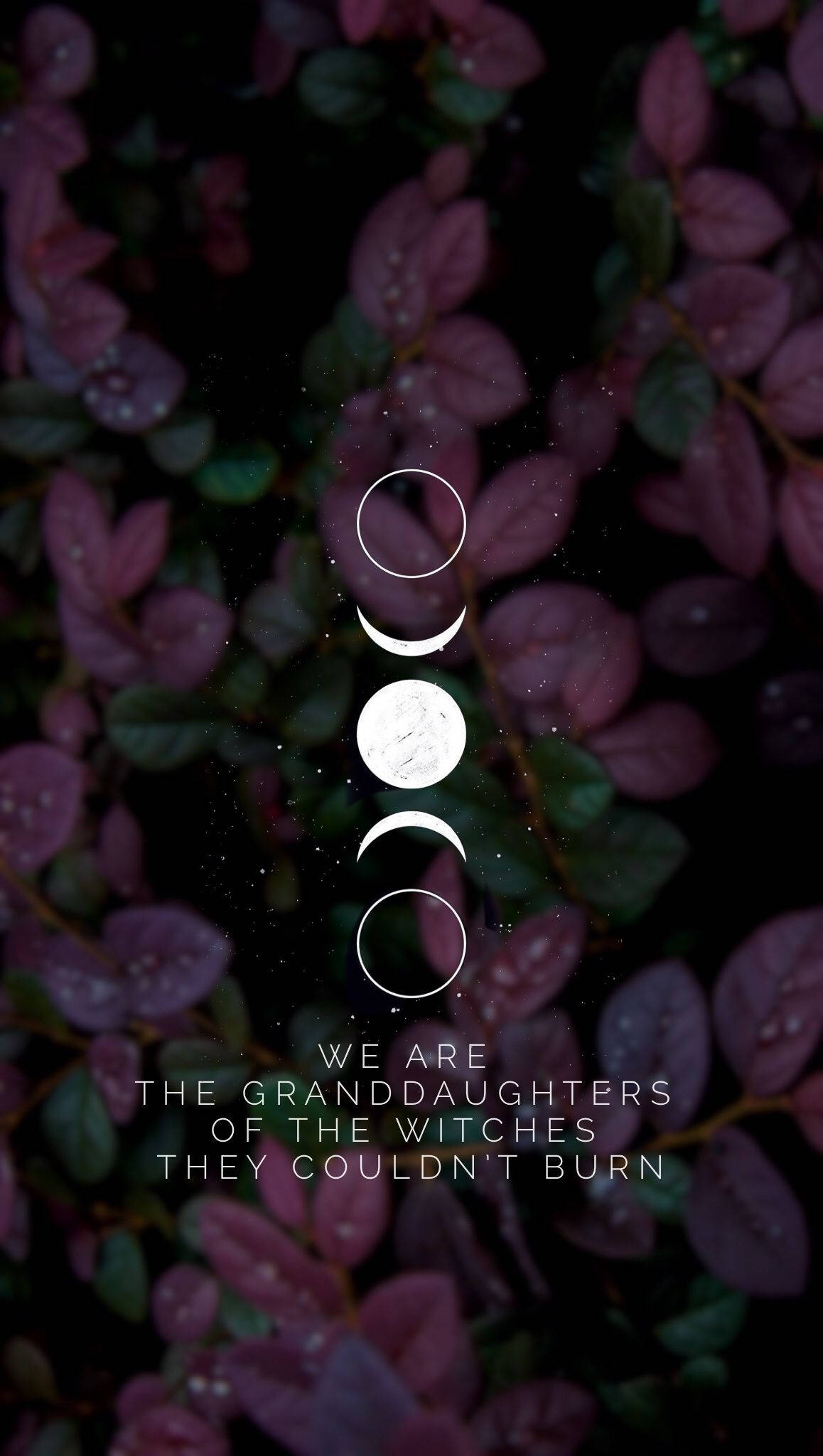 Estetikang Pang-Bruha ng mga Yugto ng Buwan Wallpaper