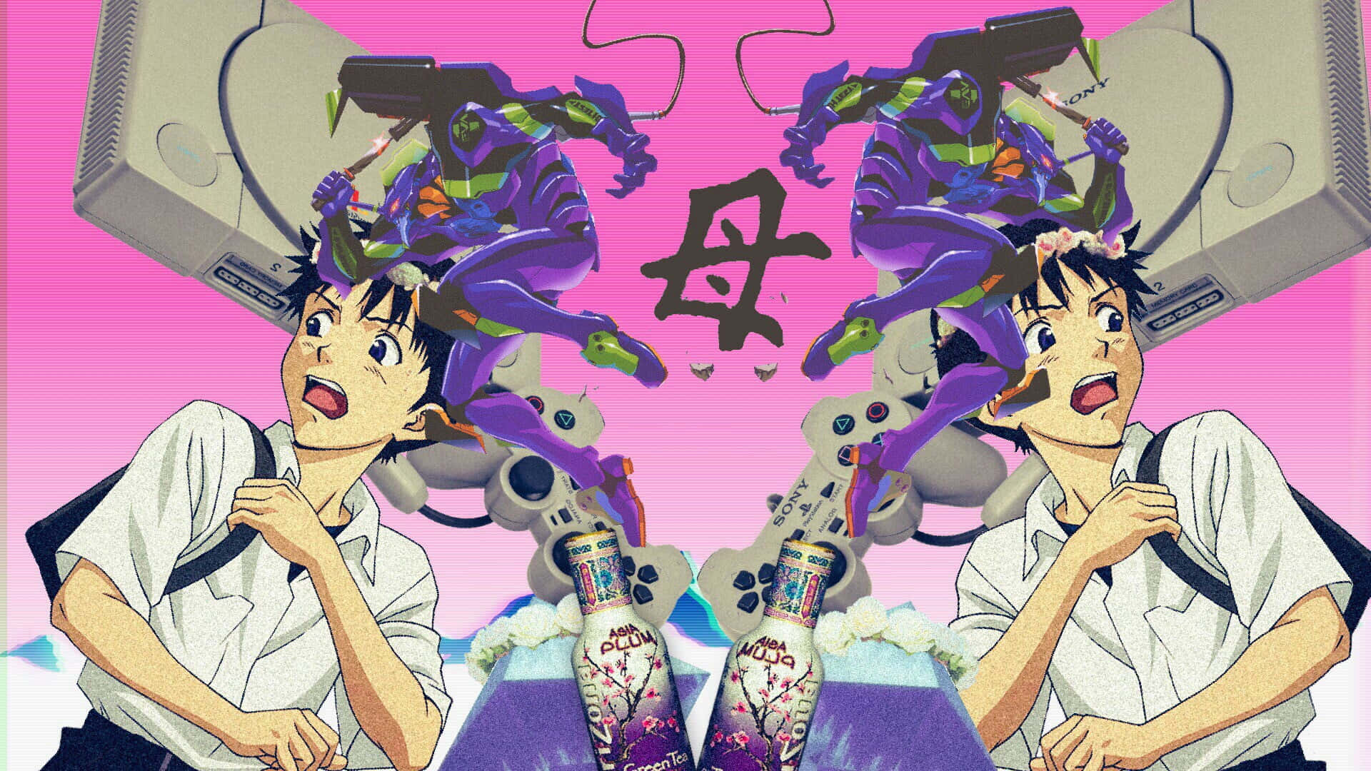 Estetikang Surrealistiko sa mga Retro na Kulay Wallpaper