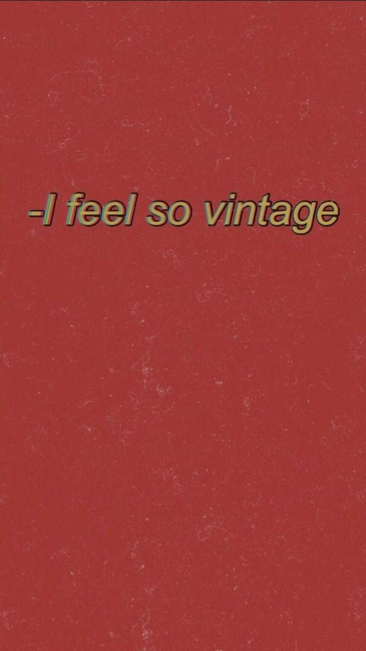 Estetikang Vintage Pastel na Pula Wallpaper