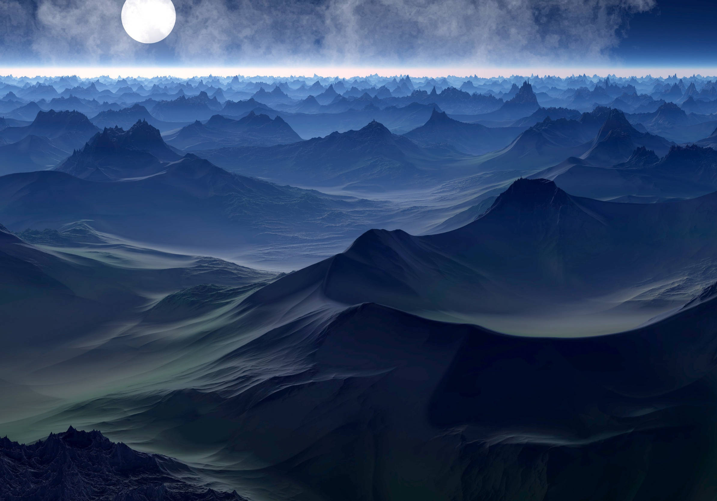 Estetikong iPad na Alien Planet Wallpaper