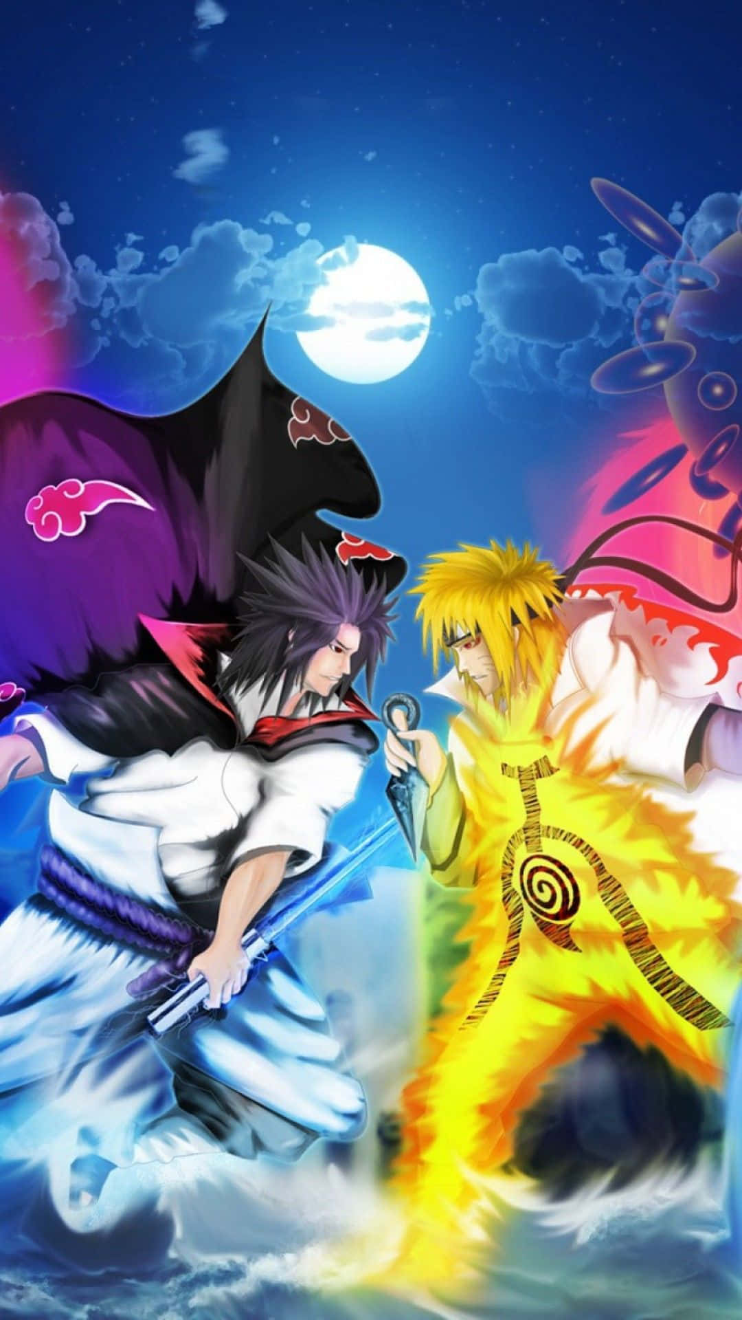 Eternal Mangekyou Sharingan - Wallpaper ng Telepono na may Temang Naruto Wallpaper