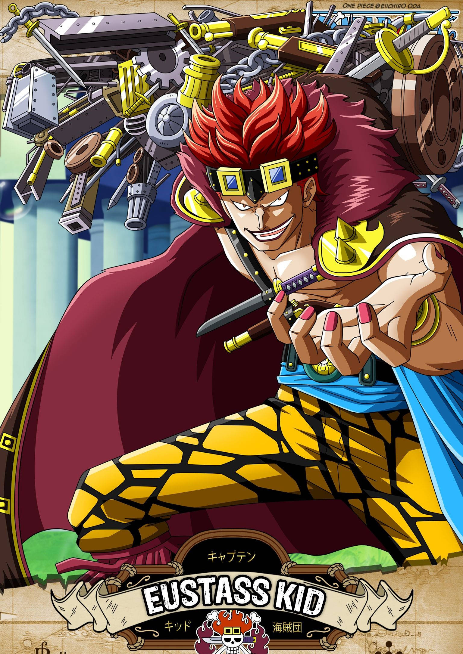 Eustass Kid HD Anime Cover Wallpaper