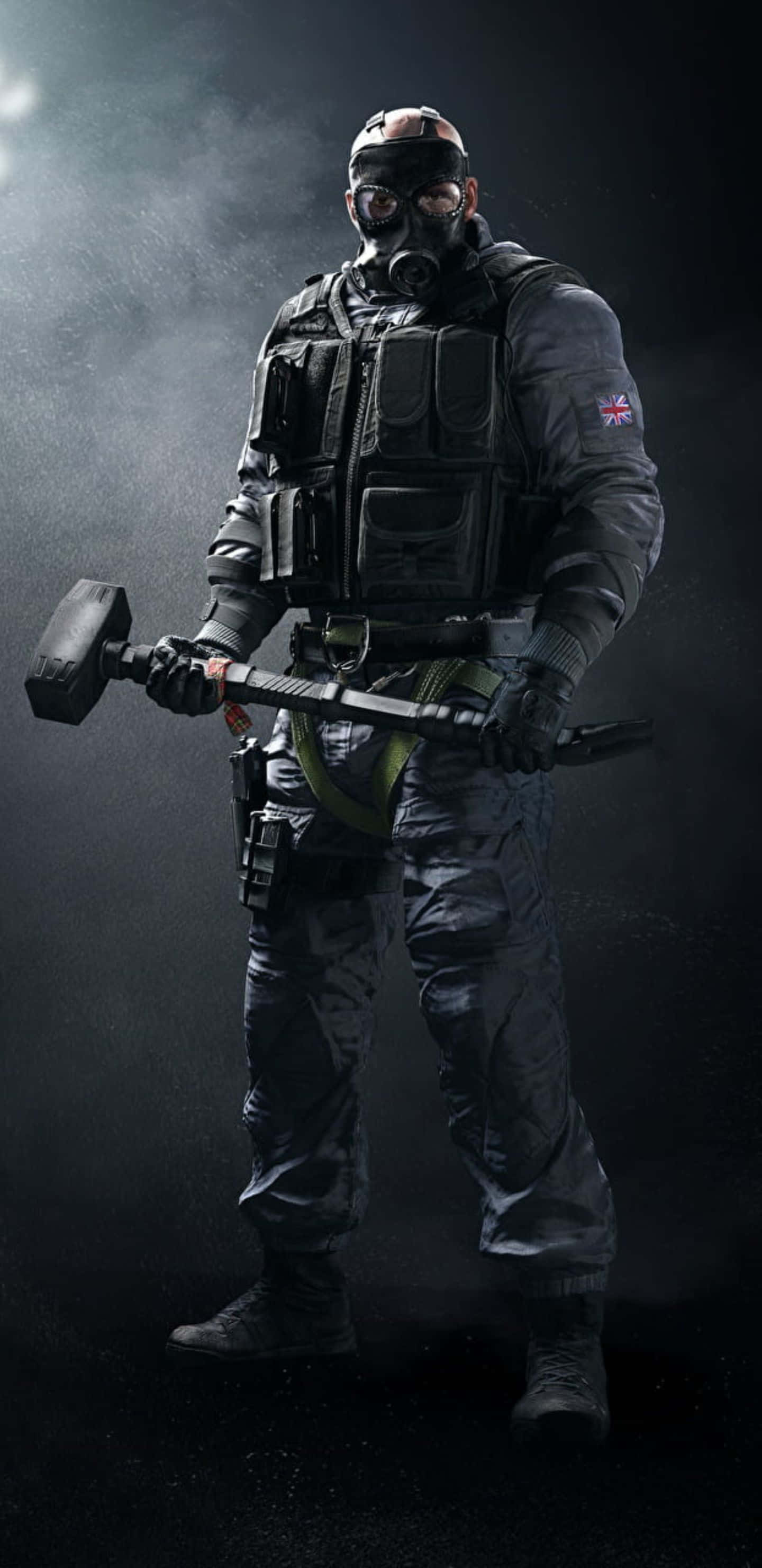 Excitement at Action sa Google Pixel 3xL gamit ang Rainbow Six Siege Wallpaper