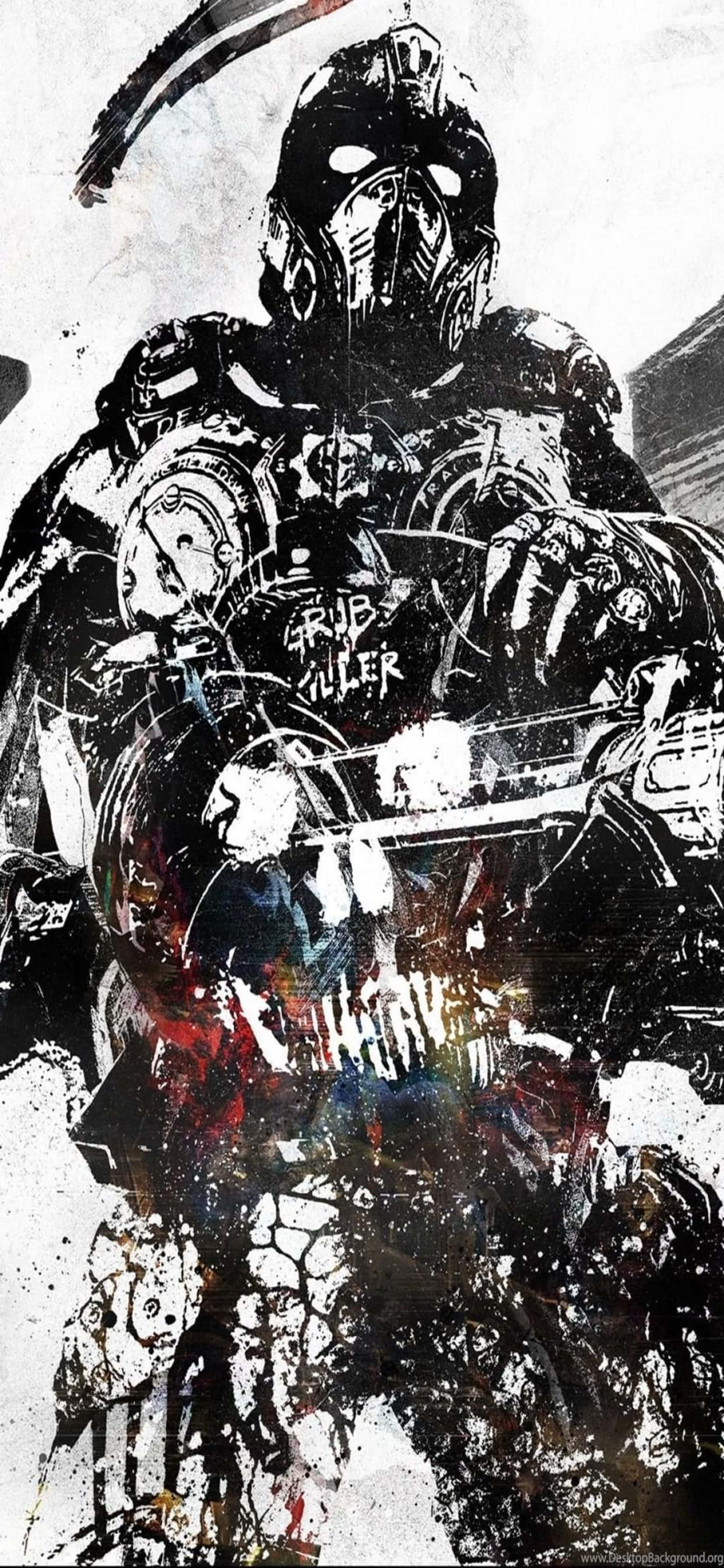 Exciting Gears of War 5 Game Action sa iPhone XS Max Wallpaper