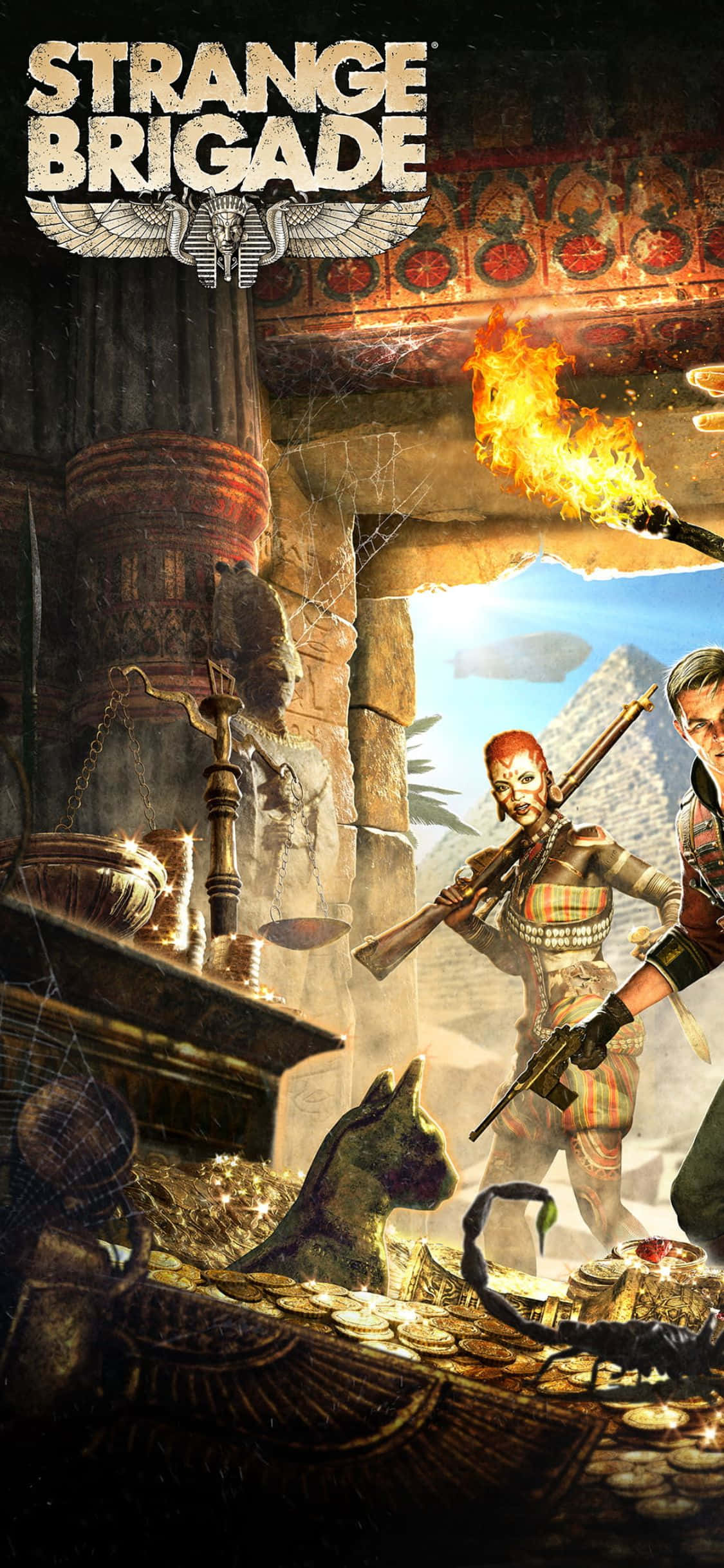 Exciting iPhone X Strange Brigade Game Background Wallpaper