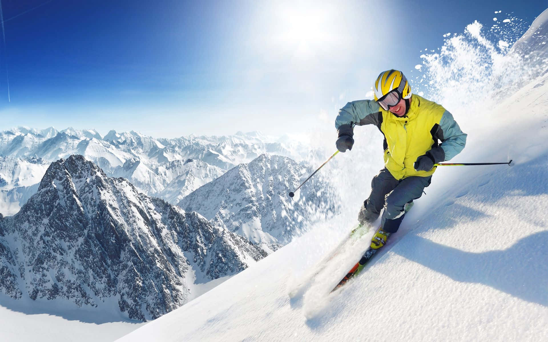 Eksilarating Winter Sports Aksyon Wallpaper