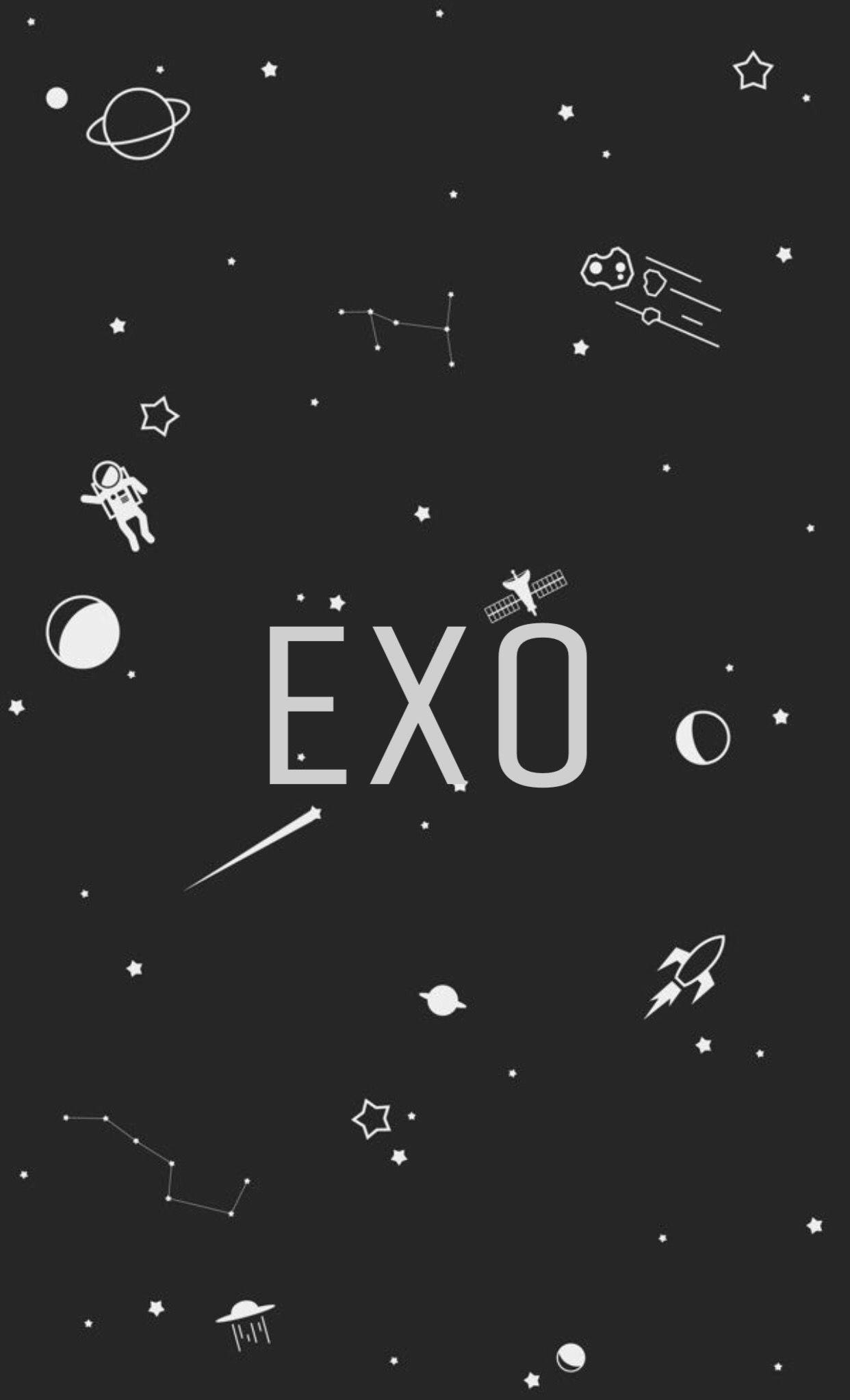 EXO Galaxy Fan Art Wallpaper