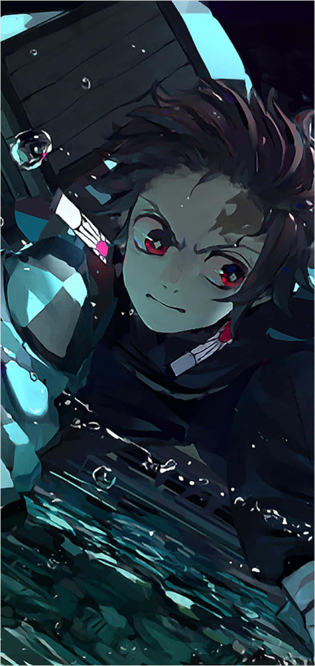 Maranasan ang punong-aksyong Demon Slayer sa iPhone 11 Wallpaper