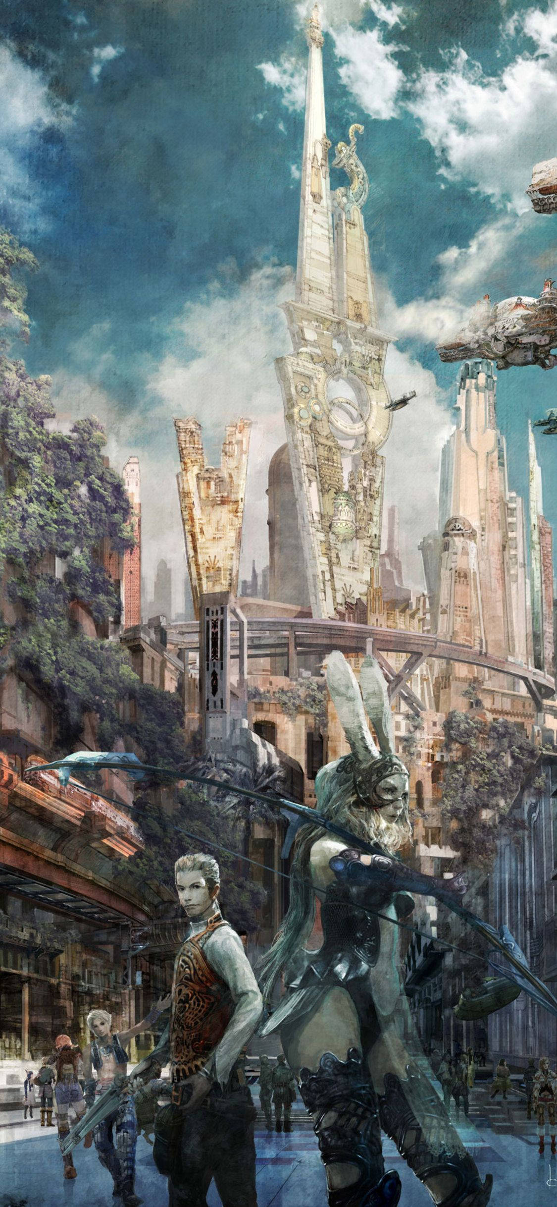 Experience ang mundo ng Final Fantasy kasama ang amazing interactive graphics. Wallpaper
