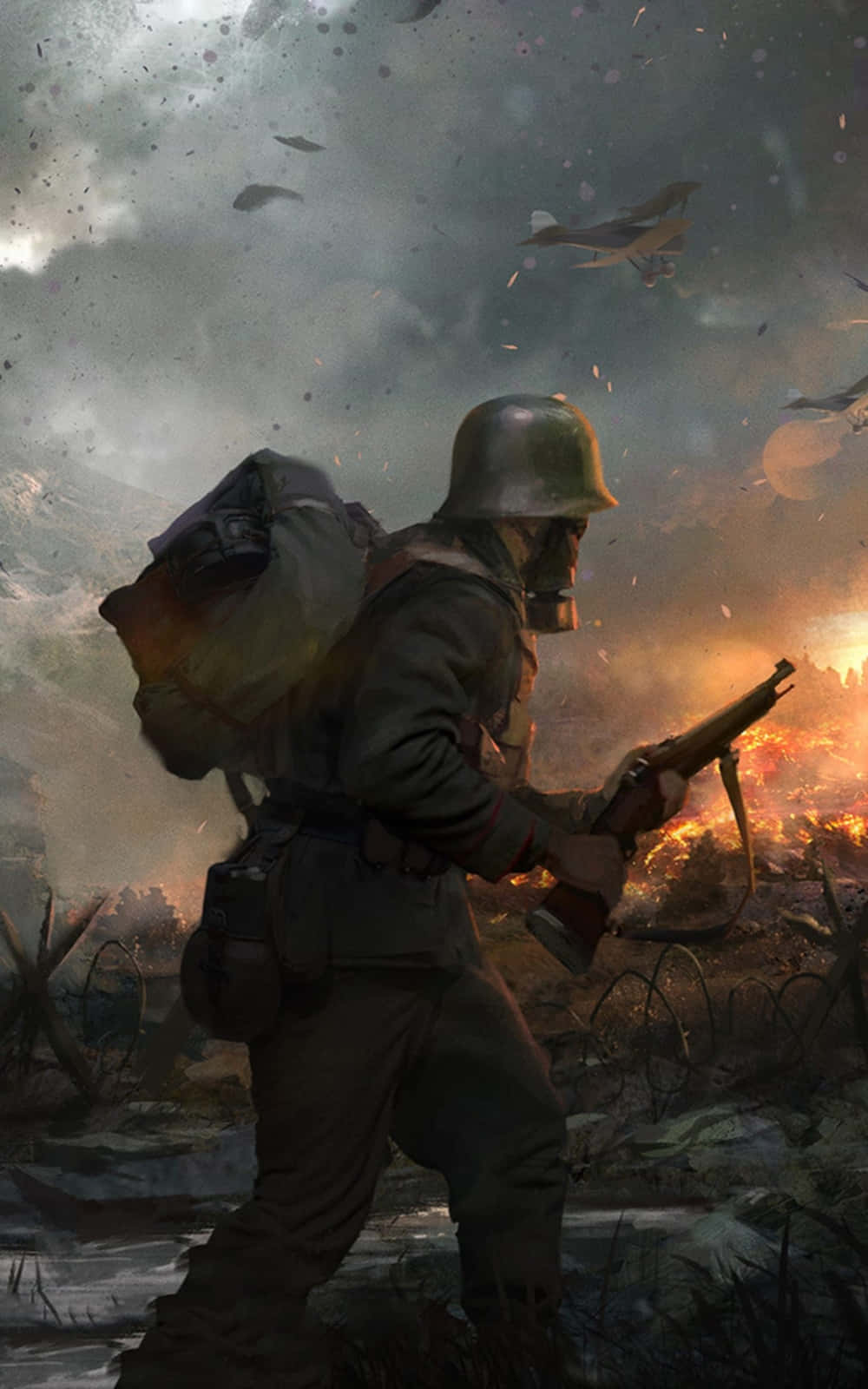 Maranasan ang labanan sa isang bagong antas kasama ang Battlefield Phone Wallpaper