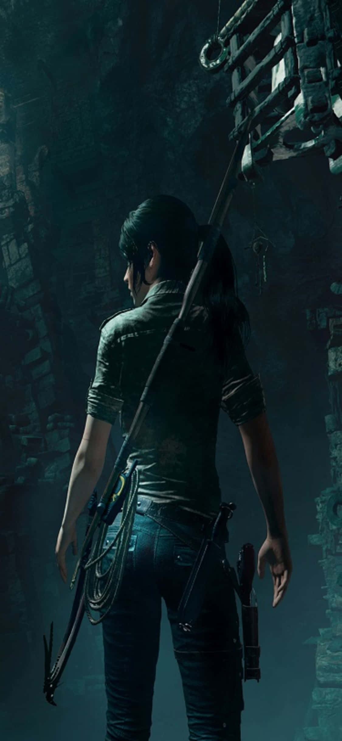 Tuklasin ang Kalaliman ng Shadow of the Tomb Raider sa iPhone X Wallpaper