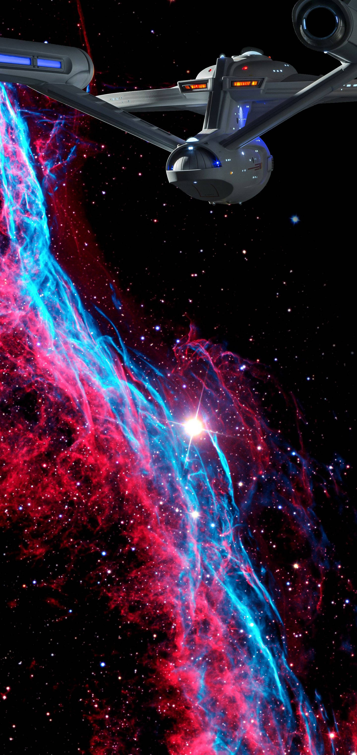 Explore the World of Starfleet with the Galaxy S10 Plus Wallpaper