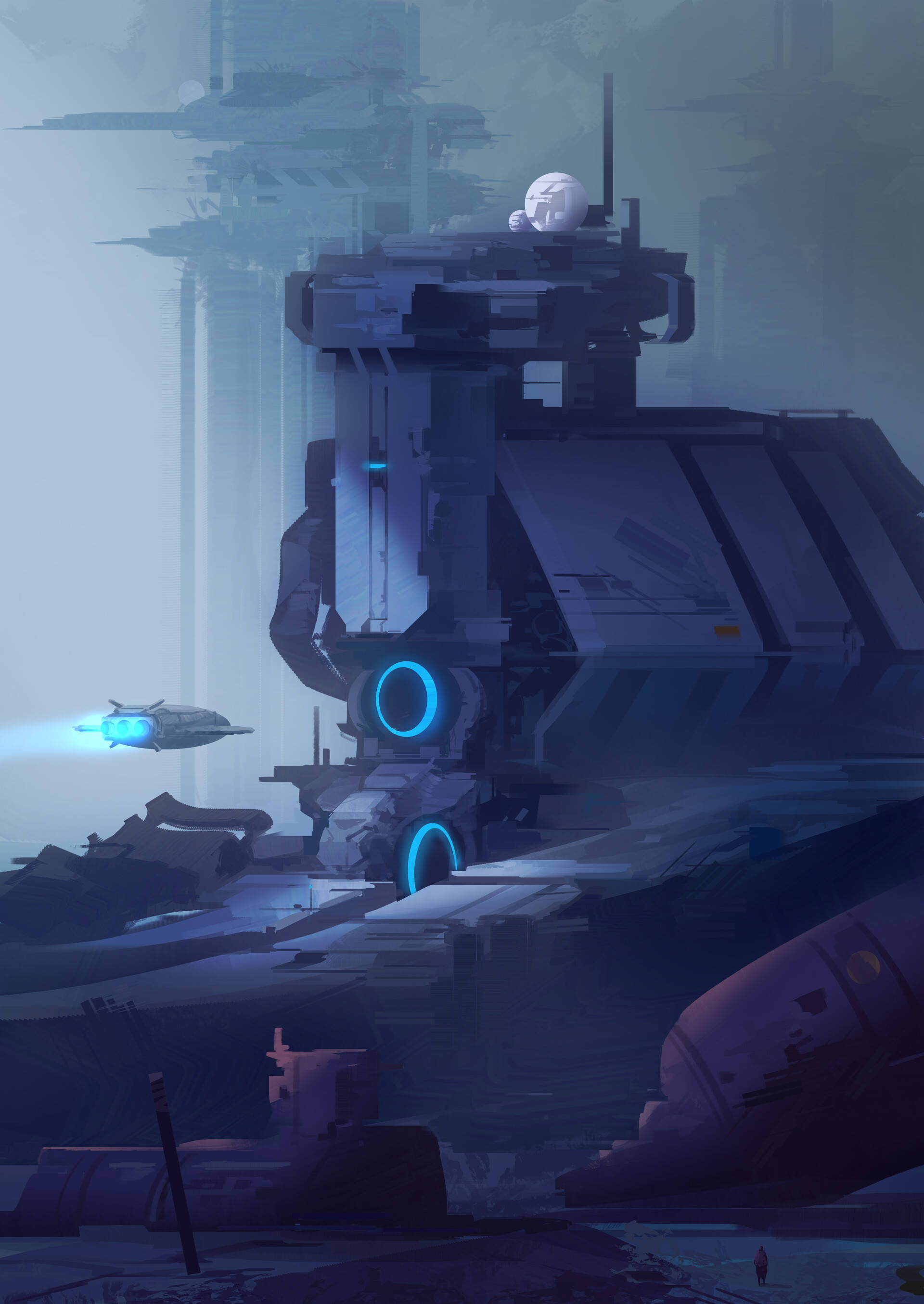 Exploring the Futuristic Universe Wallpaper
