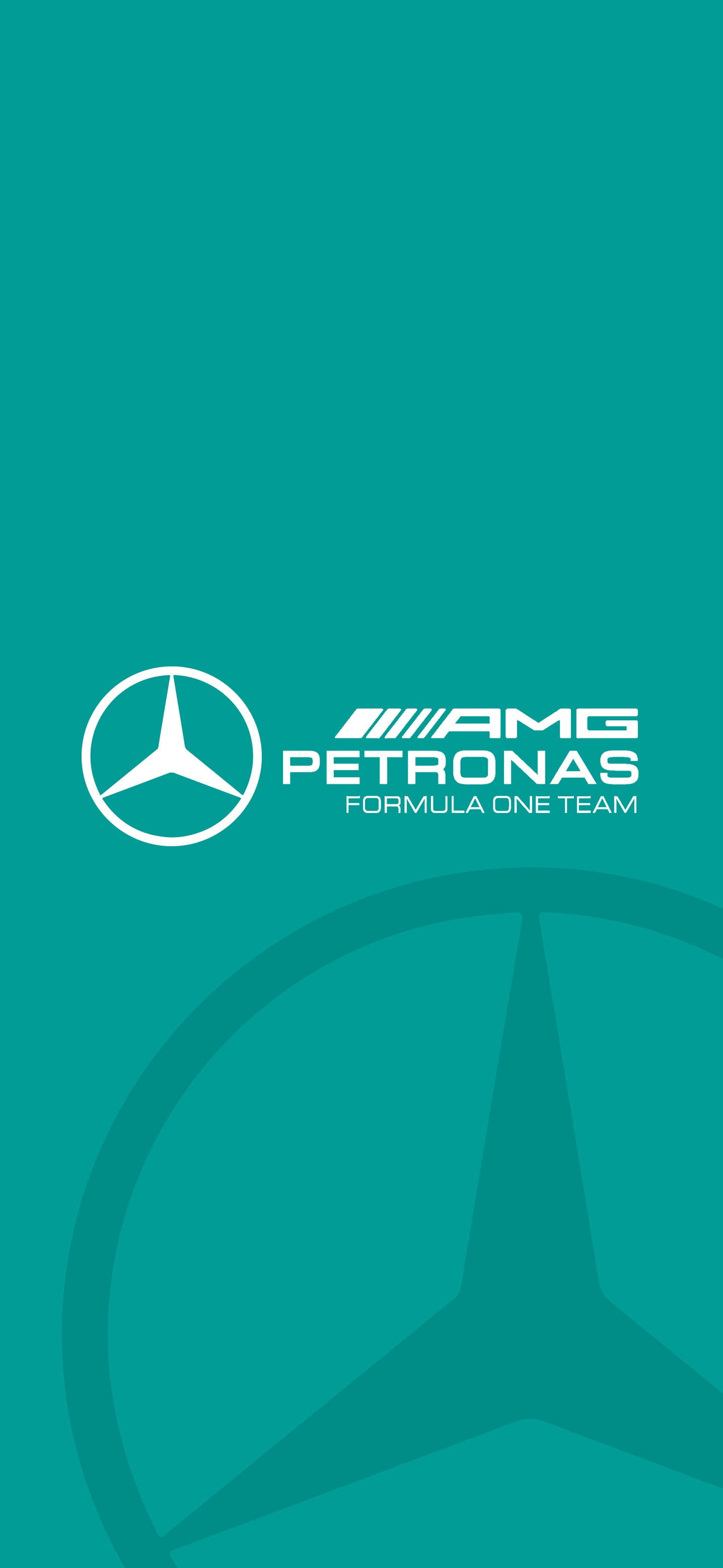 F1 AMG Petronas Teal Logo iPhone Wallpaper