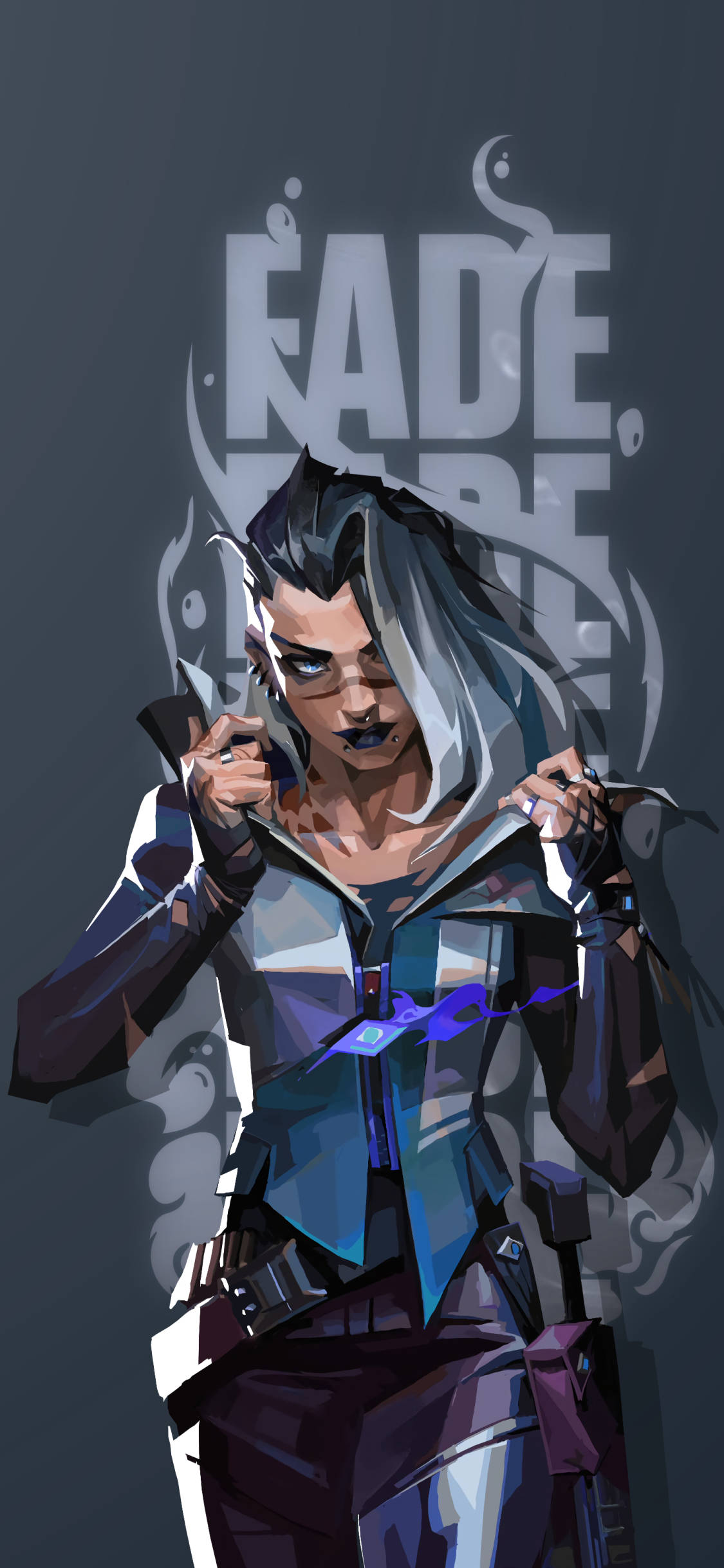 Fade And Her Terror Trail Valorant iPhone Wallpaper
