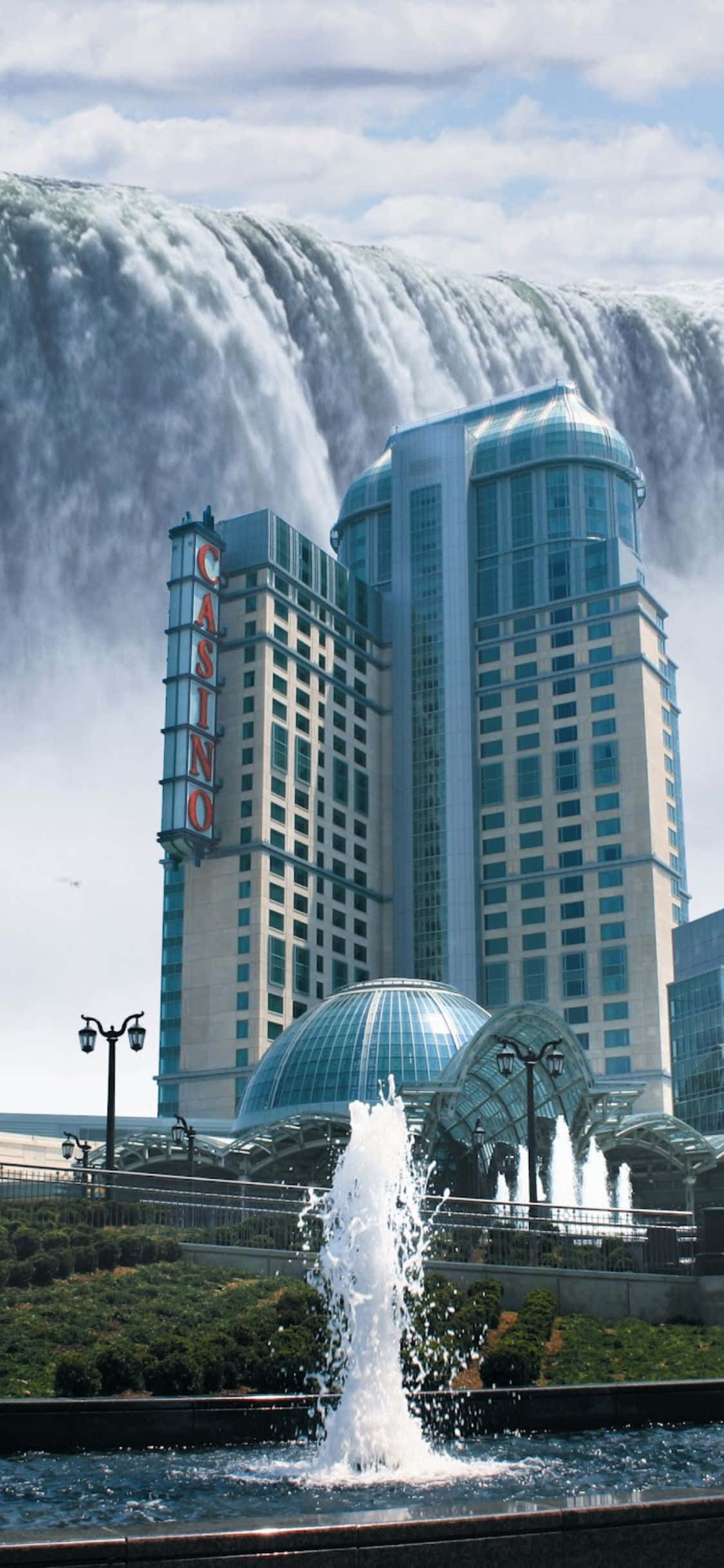 Fallsview Casino Resort iPhone X Niagara Falls Background Wallpaper