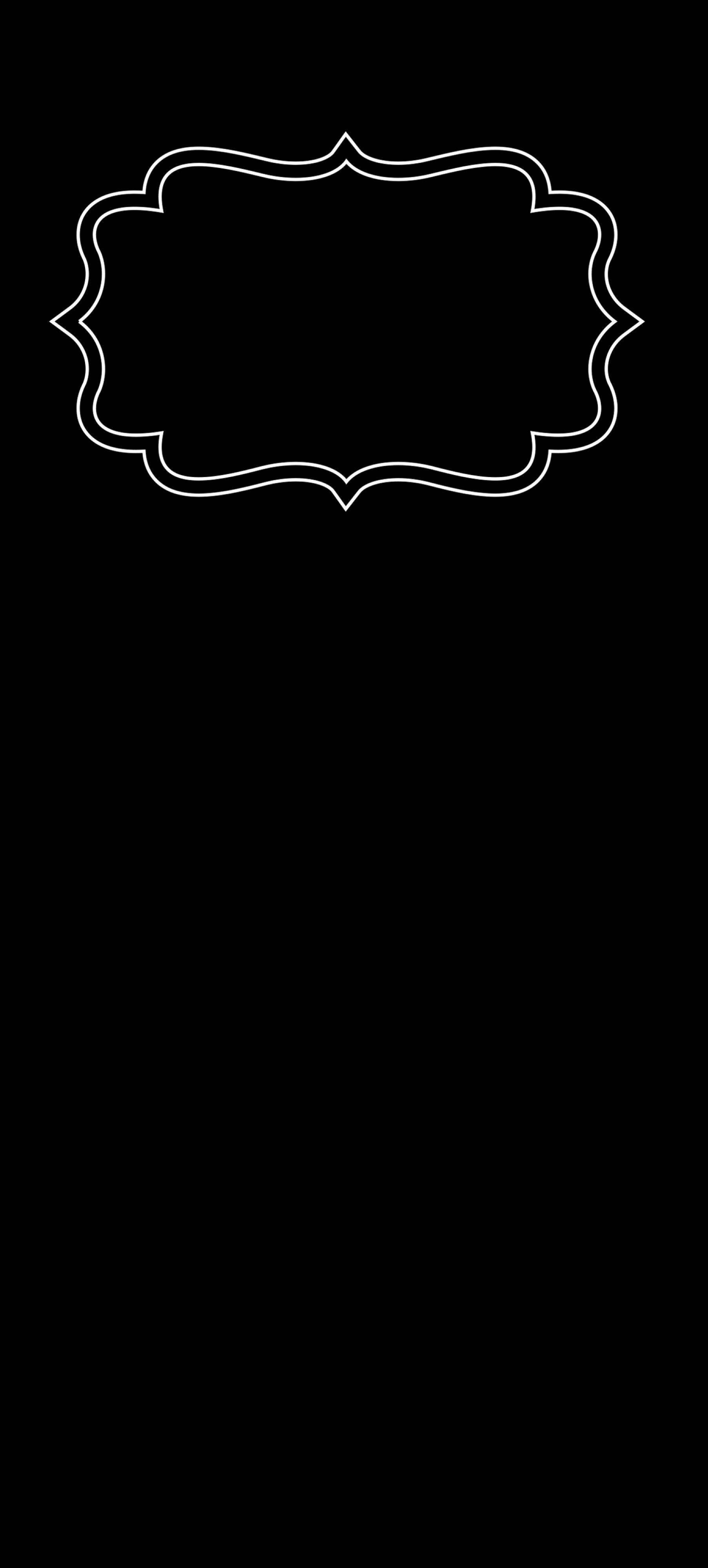 Fancy Frame Minimal Dark iPhone Wallpaper