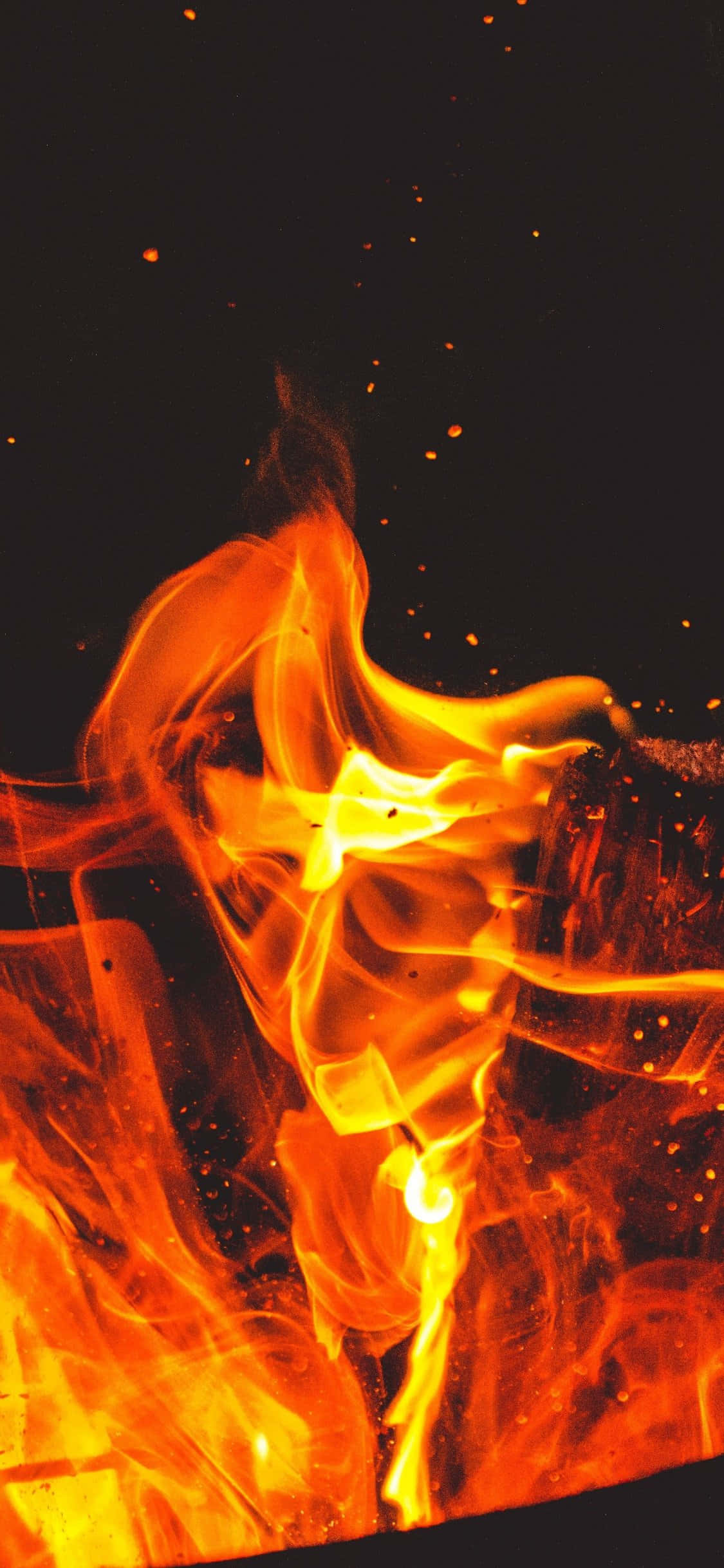Feel the Heat of the Flames Wallpaper