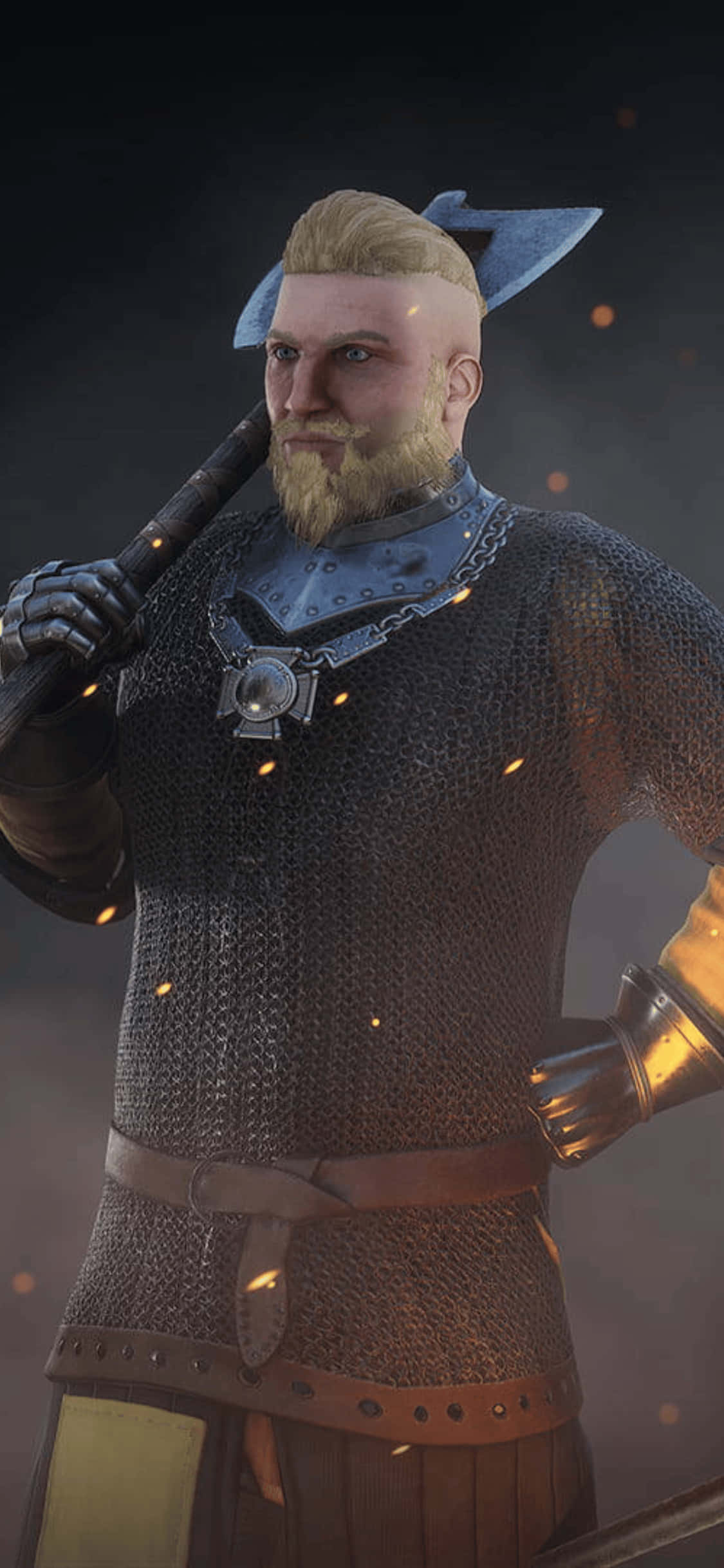 Damhin ang tindi ng labanan gamit ang iPhone Xs Mordhau. Wallpaper