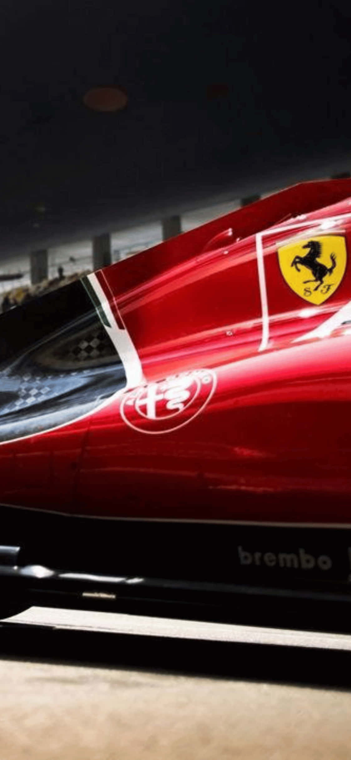 Ferrari Sa Gilid iPhone Xs F1 2018 Background Wallpaper