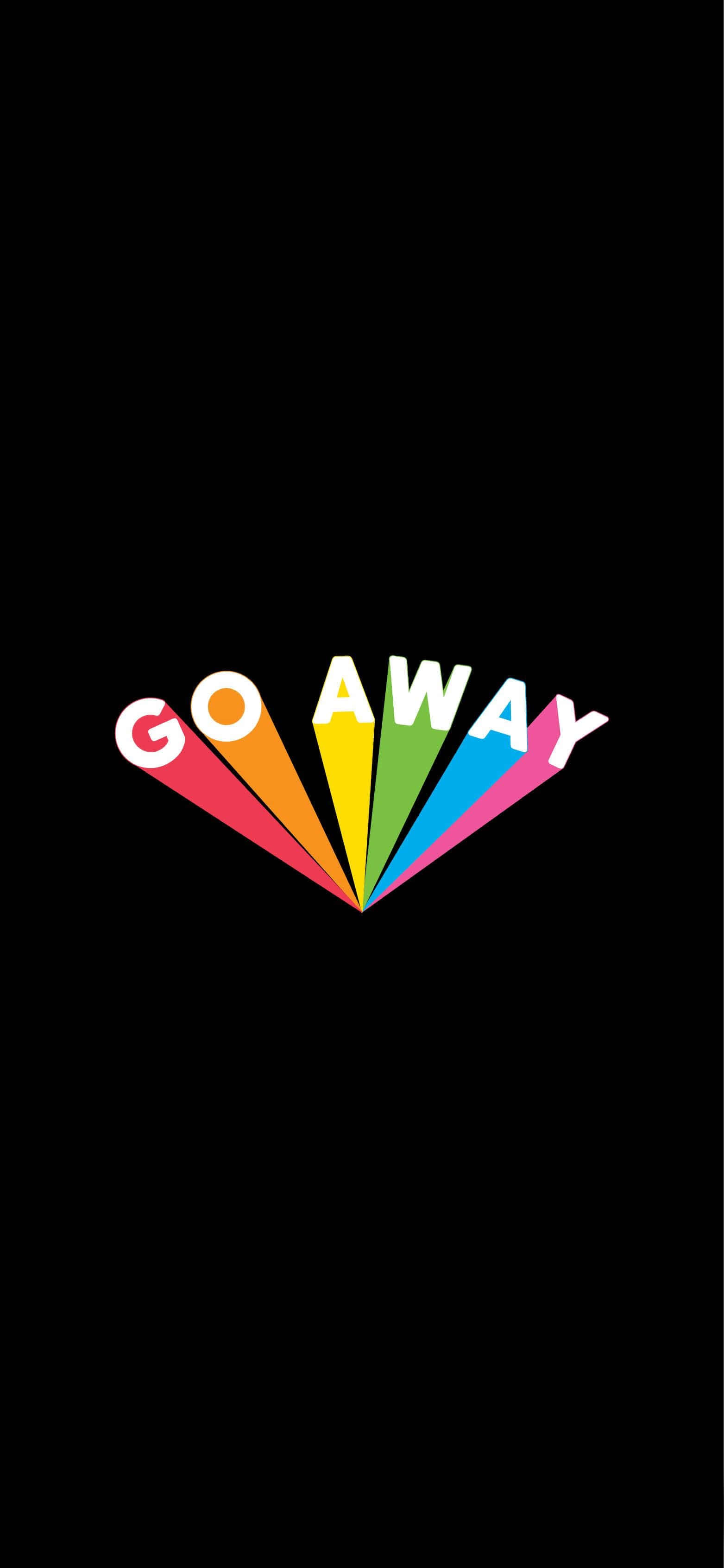 Fierce Tiger Displaying "Go Away" Message Wallpaper