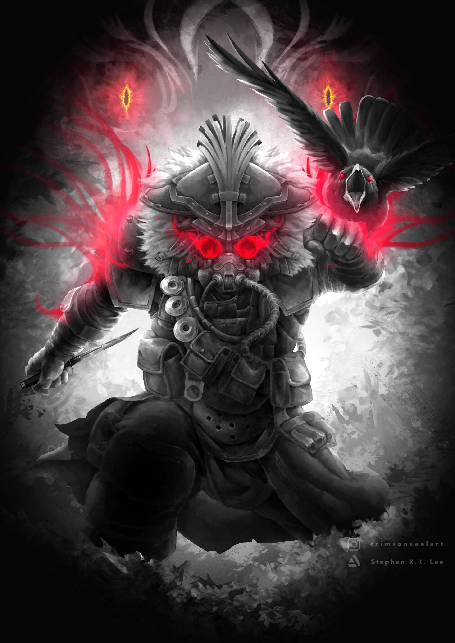 Fight bravely in the arena of Apex Legends with Bloodhound! Wallpaper