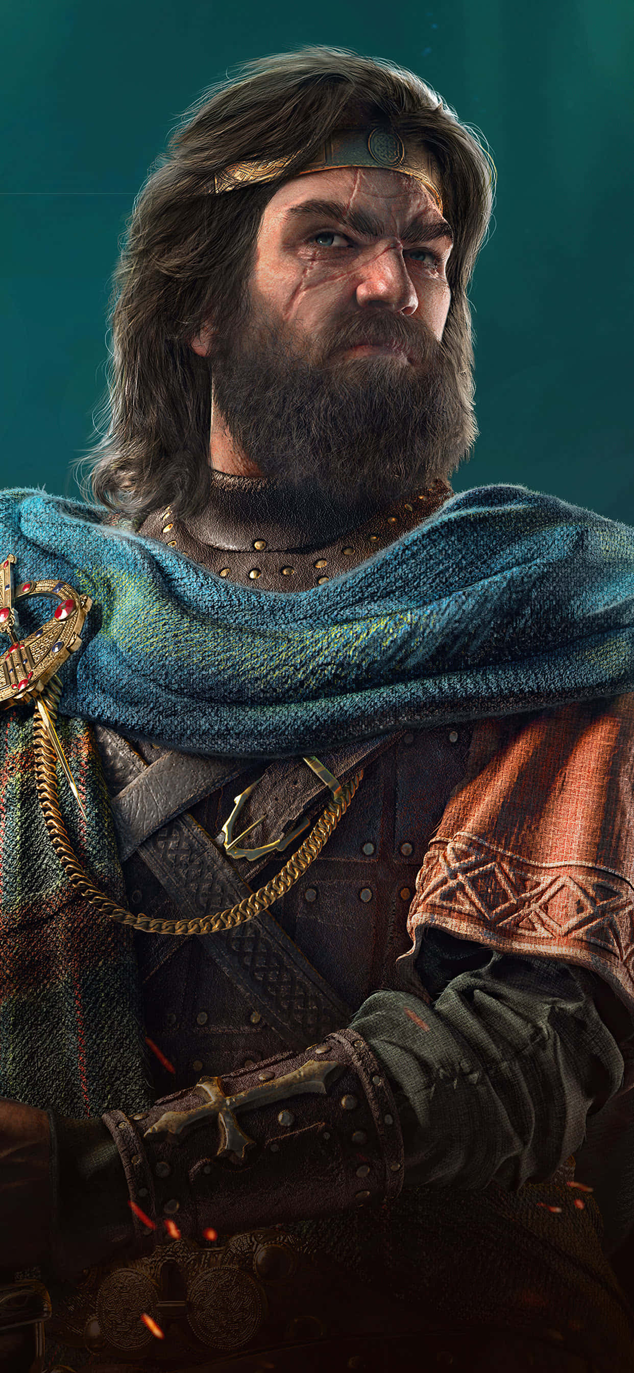 Flann Sinna iPhone Xs Max Assassin's Creed Valhalla Background Wallpaper