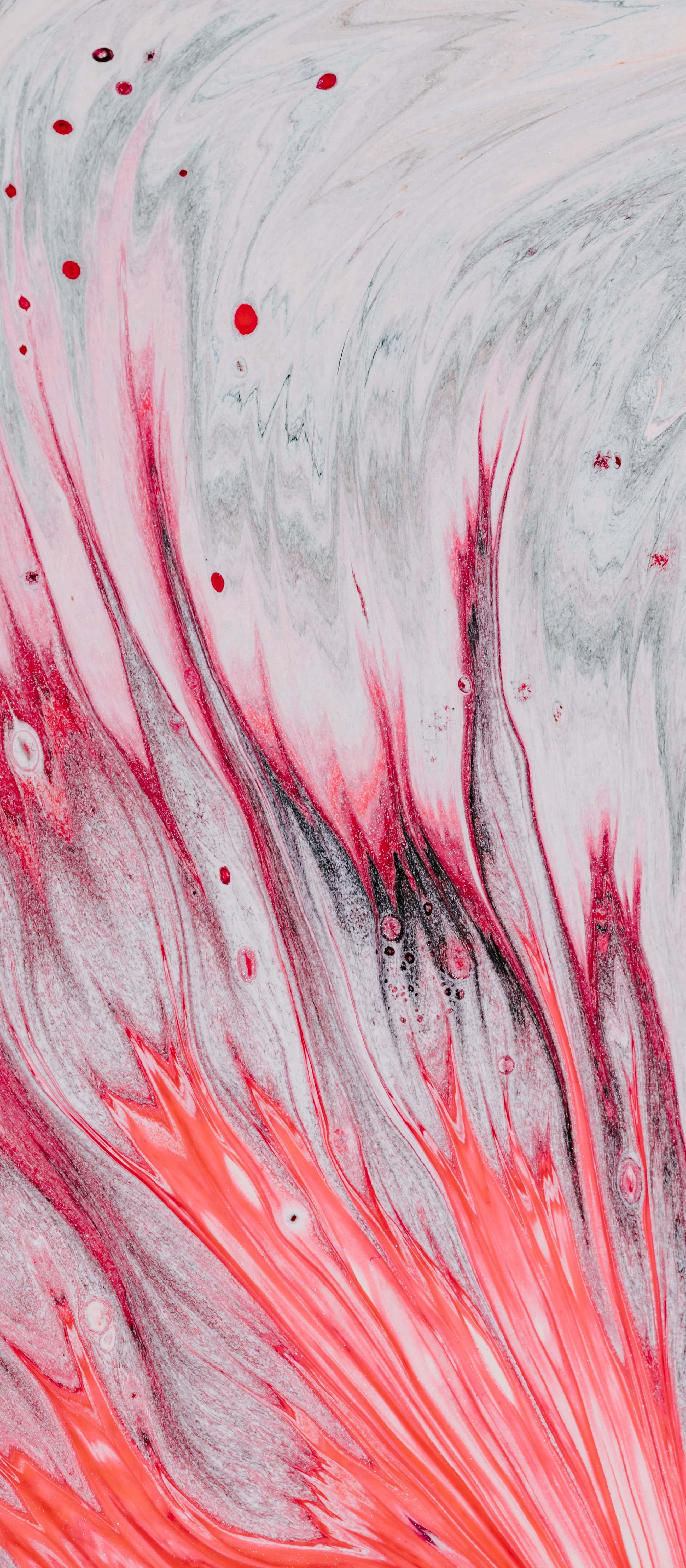 Flowing Paint iPhone X Marble Background Wallpaper