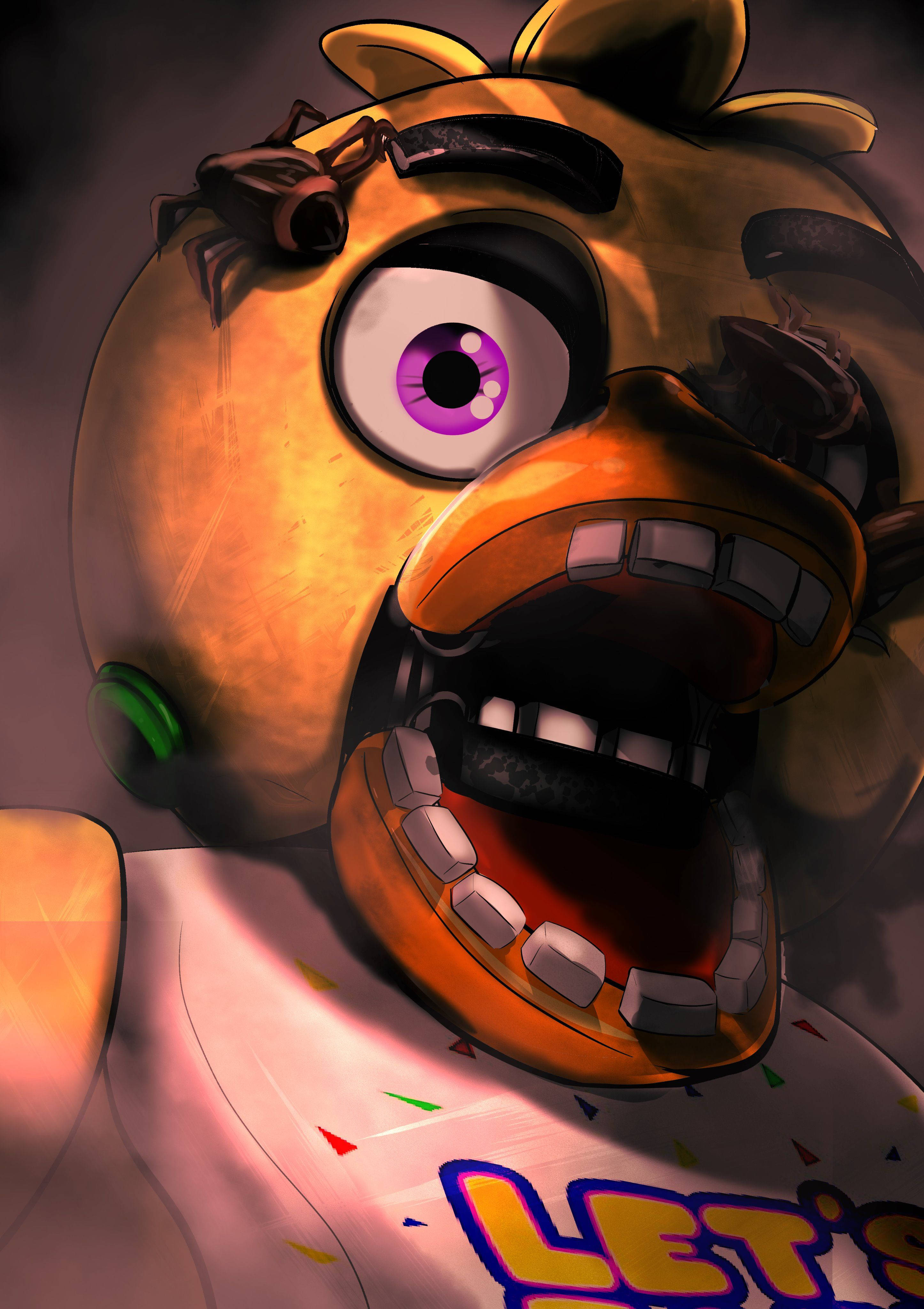FNAF Chica Digital Art Wallpaper