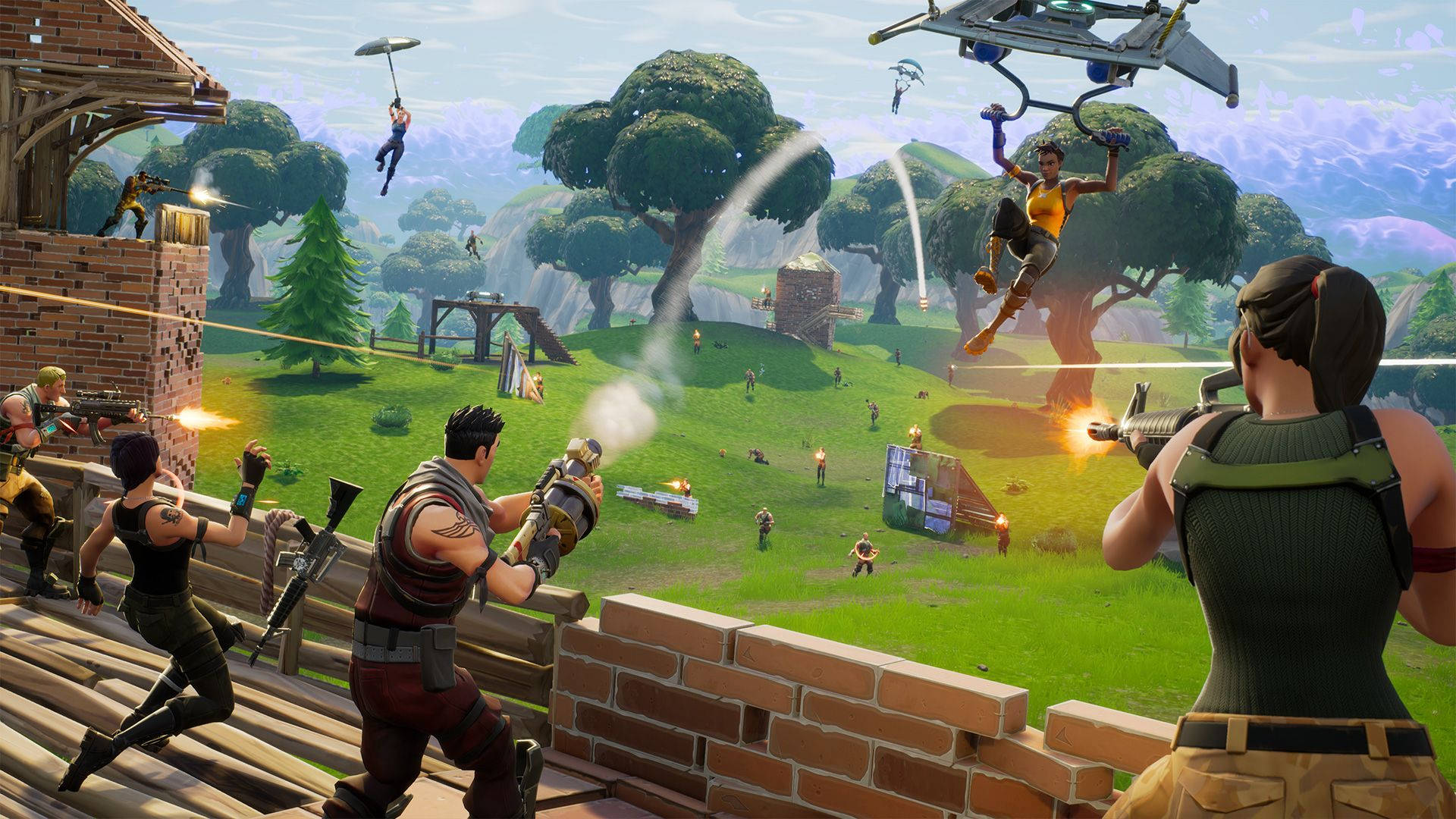 Fortnite 50v50 Limited Time Mode HD Wallpaper